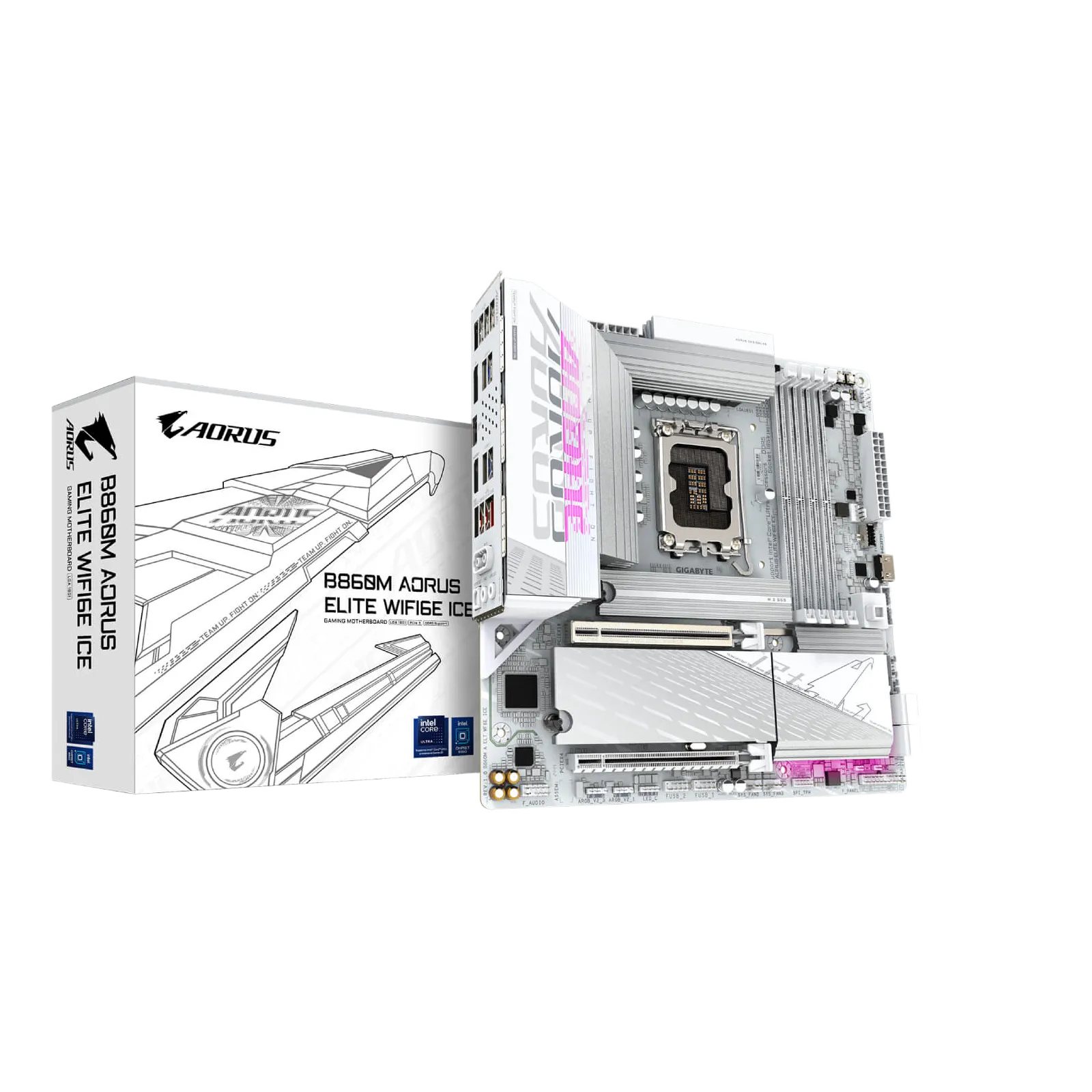 Gigabyte B860M AORUS ELITE WIFI6E ICE