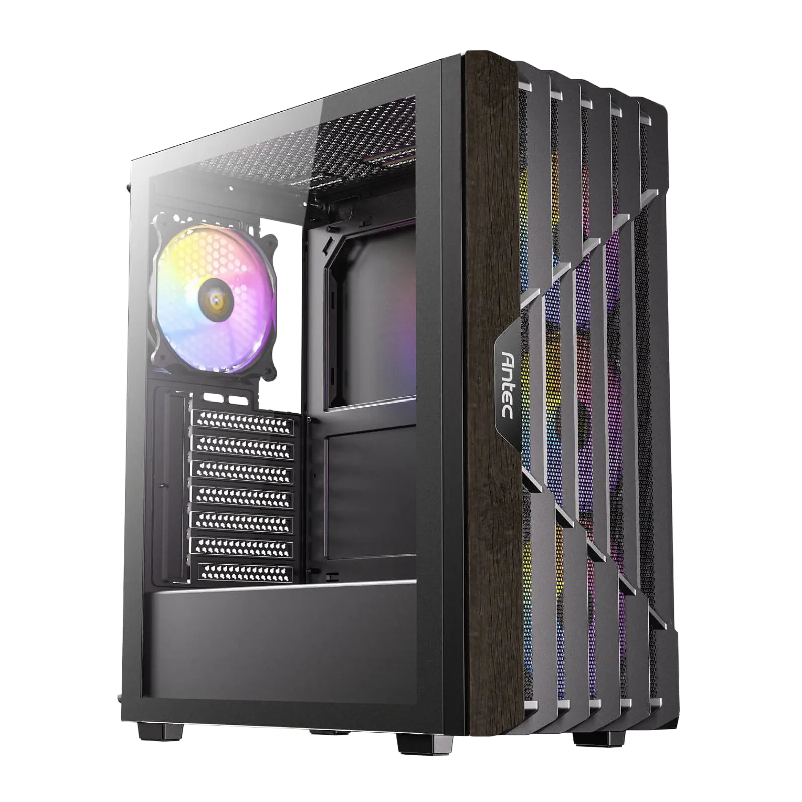 מארז מחשב Antec AX63 Wood ARGB