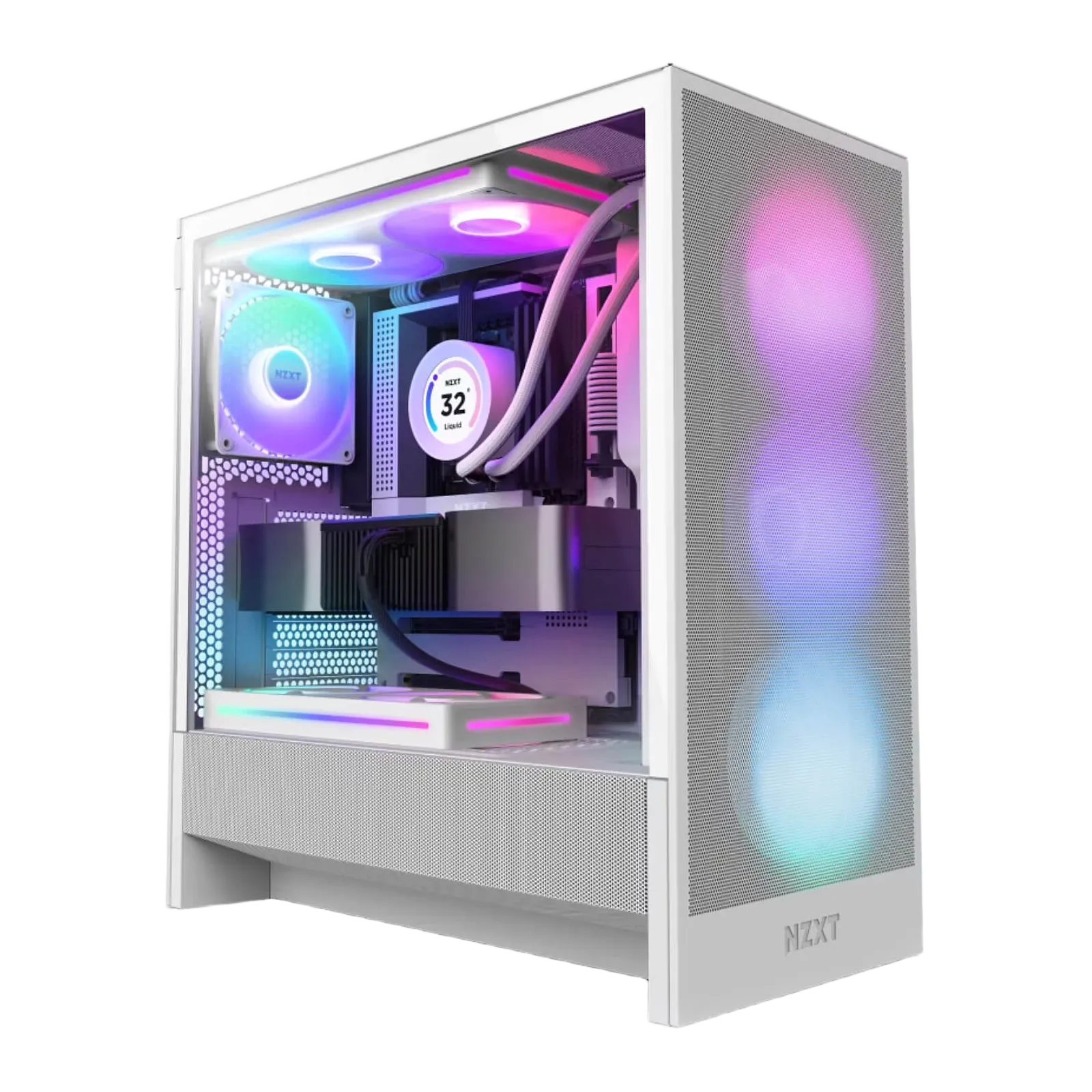מארז מחשב NZXT H5 Flow RGB (2024) White