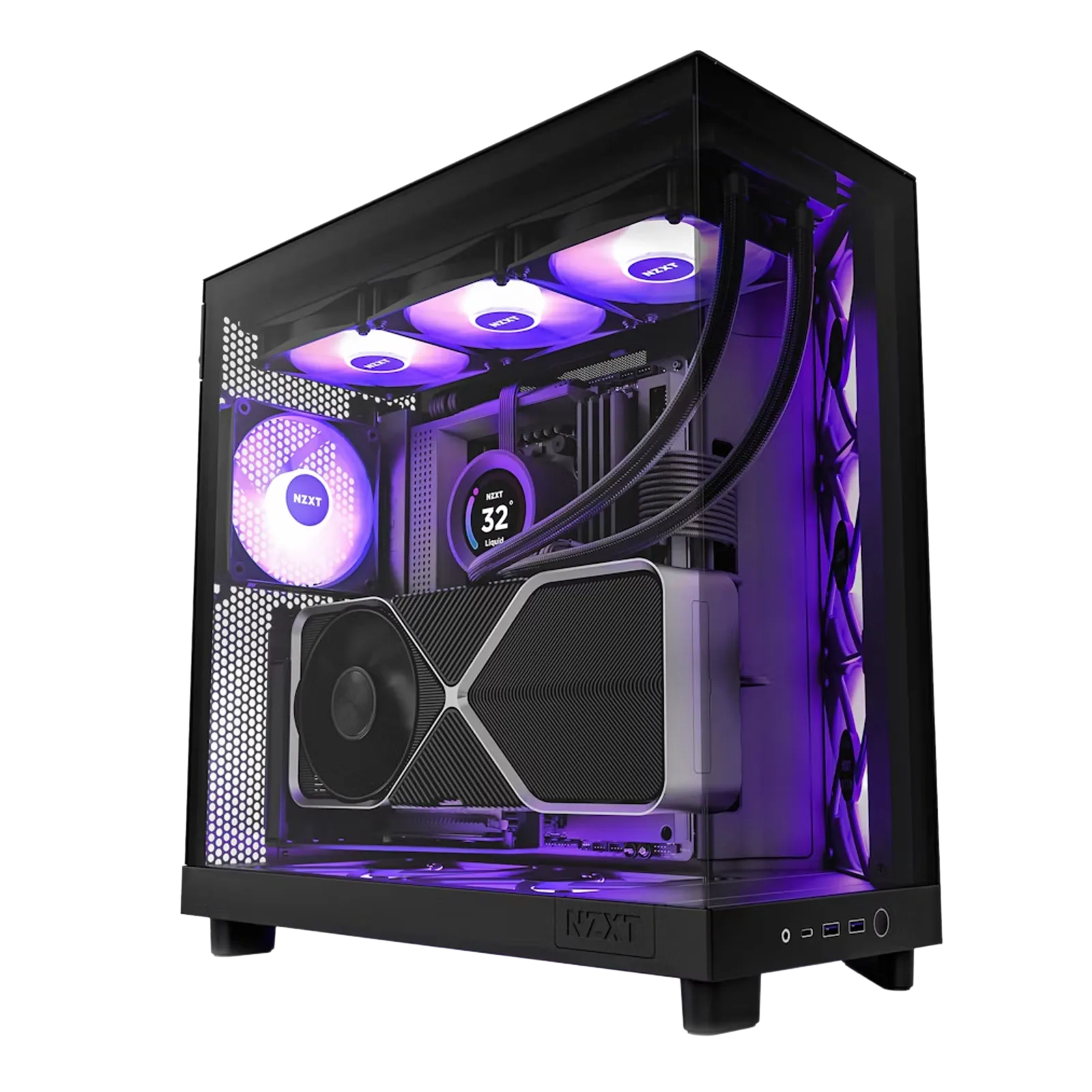 מארז מחשב NZXT H6 Flow RGB Black
