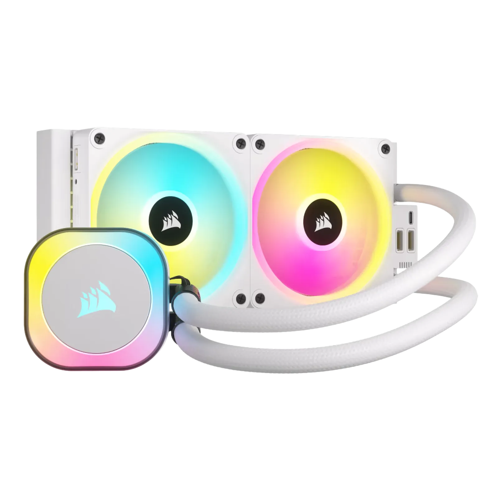 Corsair iCUE LINK H100i RGB AIO 240mm White Liquid CPU Cooler