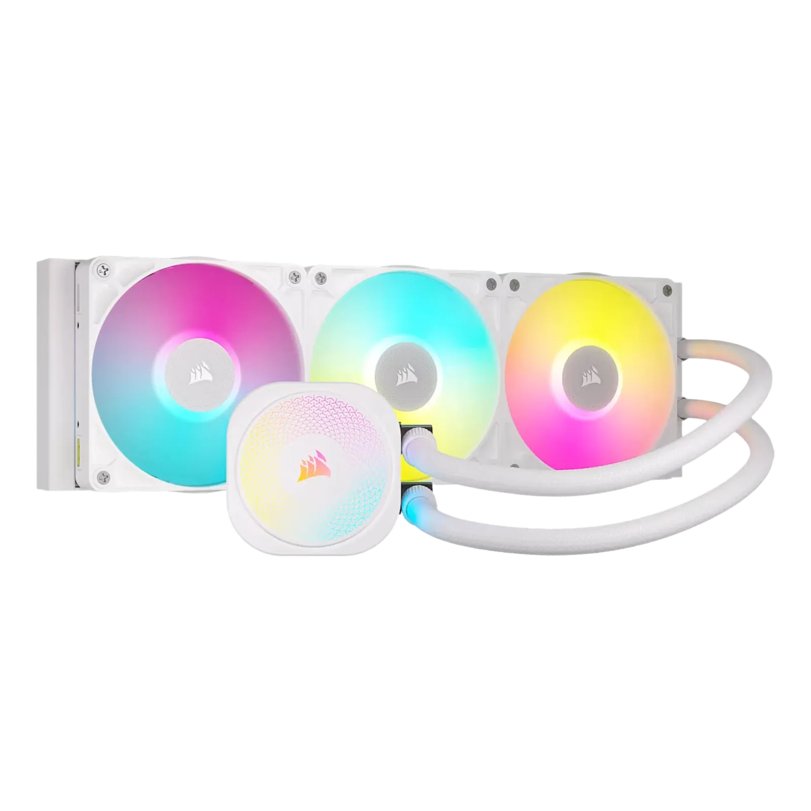 קירור נוזלי למעבד Corsair iCUE LINK TITAN 360 RX RGB AIO White