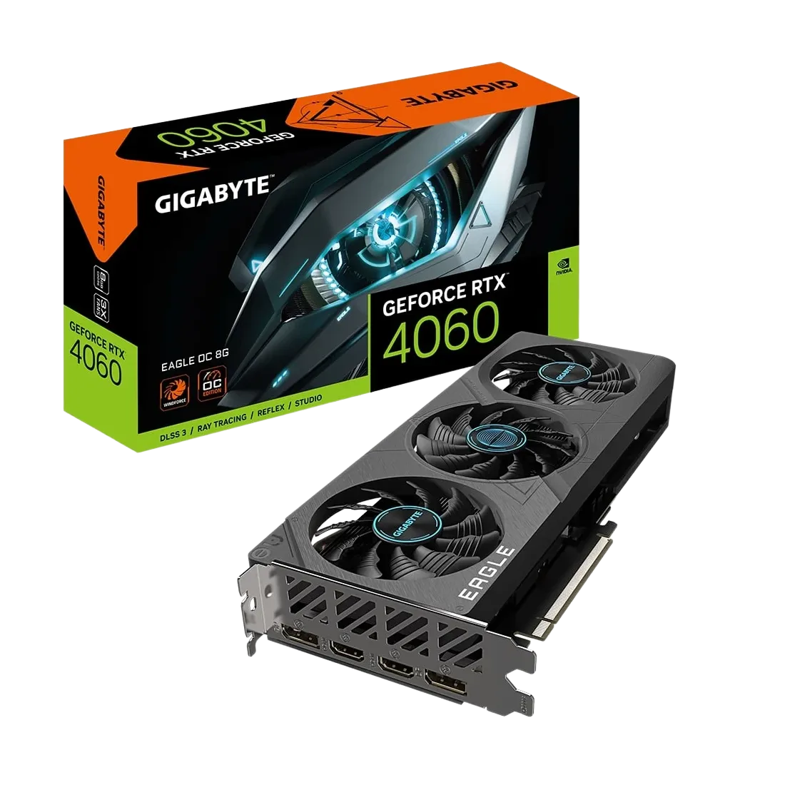 Gigabyte RTX 4060 EAGLE OC 8G (DLSS 3) GV-N4060EAGLE OC-8GD