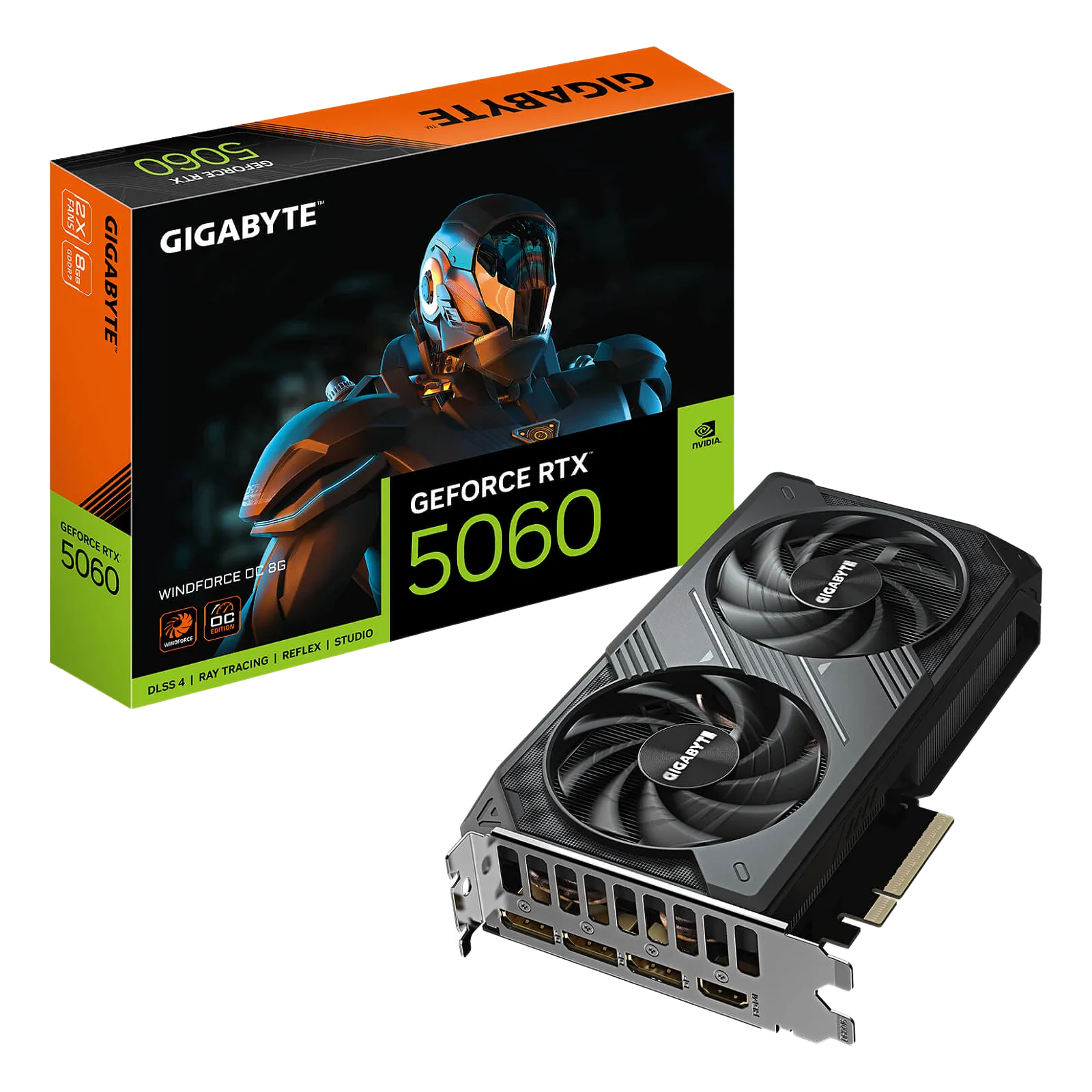 Gigabyte RTX 5060 WINDFORCE OC 8G GV-N5060WF2OC-8GD