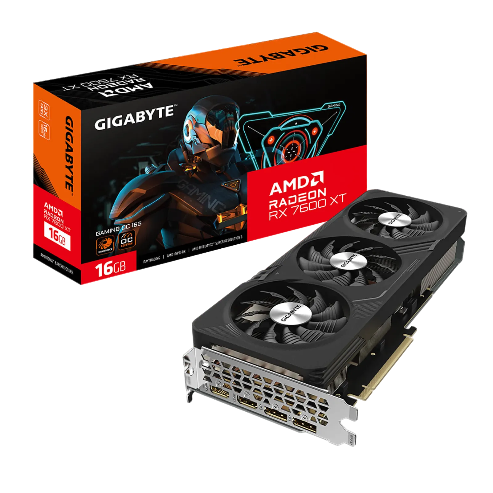 Gigabyte RX 7600 XT GV-R76XTGAMING OC-16GD