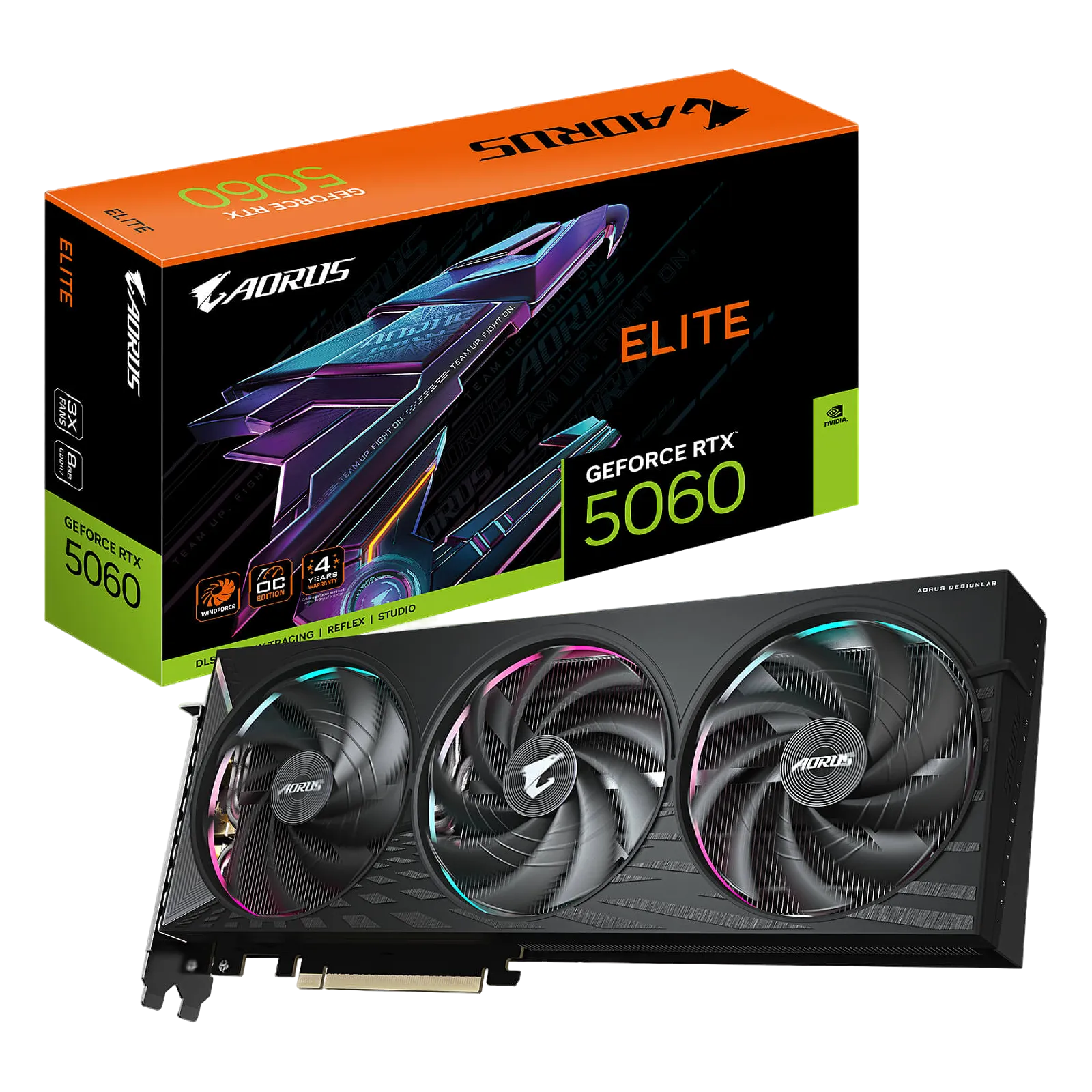 Gigabyte AORUS GeForce RTX 5060 ELITE 8G GV-N5060AORUS E-8GD