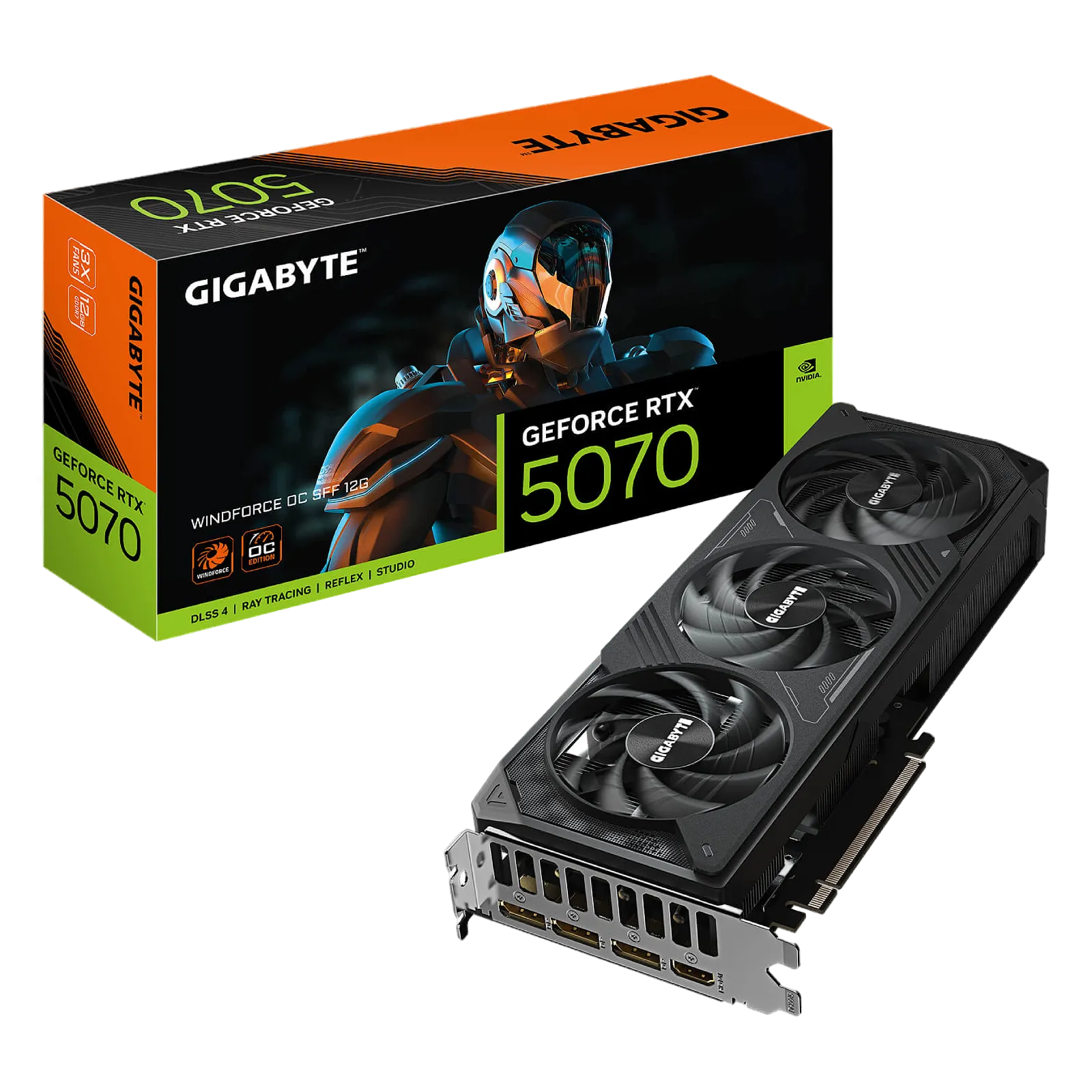 Gigabyte RTX 5070 WINDFORCE OC SFF 12G GV-N5070WF3OC-12GD