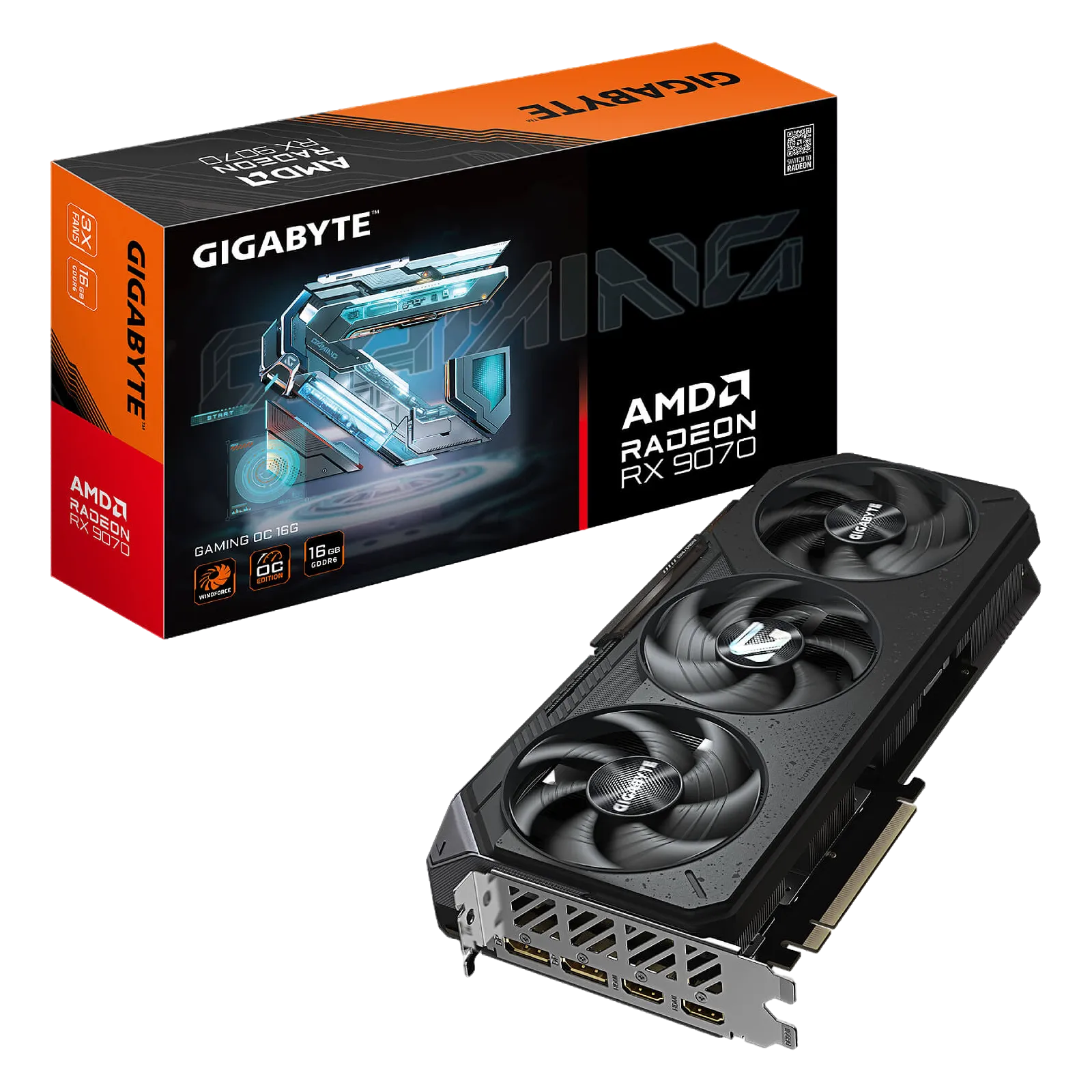 Gigabyte RX 9070 GAMING OC 16G GV-R9070GAMING OC-16GD