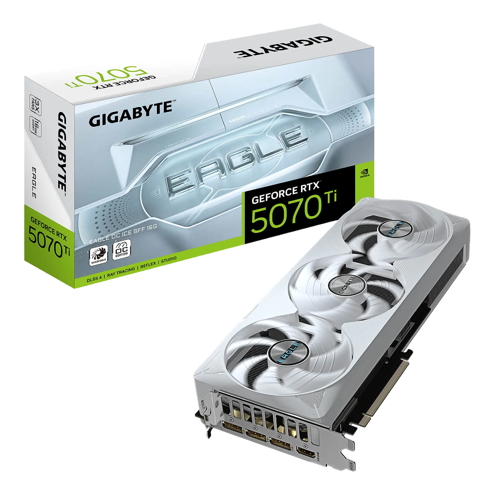 Gigabyte GeForce RTX 5070 Ti EAGLE OC ICE SFF 16G GV-N507TEAGLEOC ICE-16GD