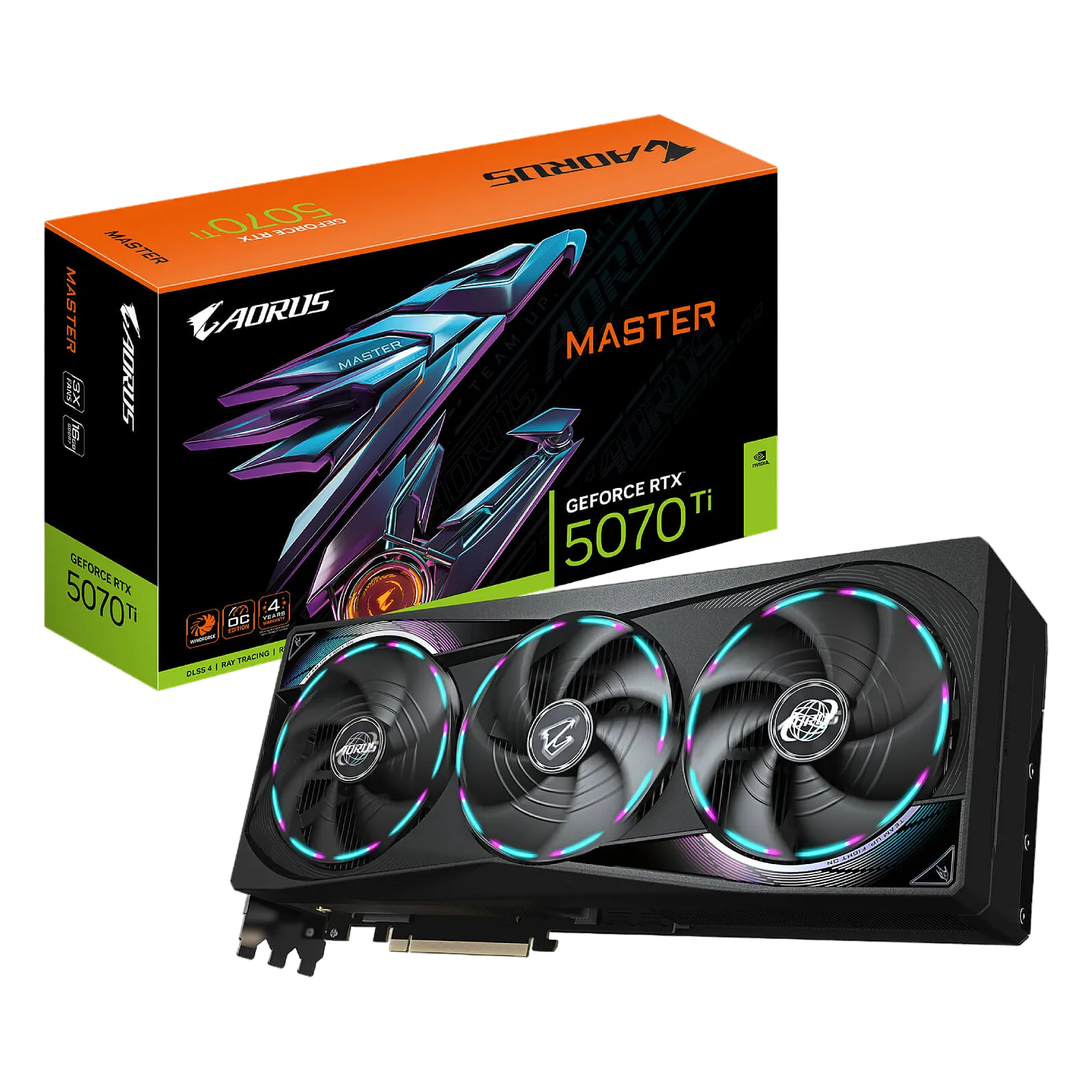 Gigabyte AORUS GeForce RTX 5070 Ti MASTER 16G GV-N507TAORUS M-16GD