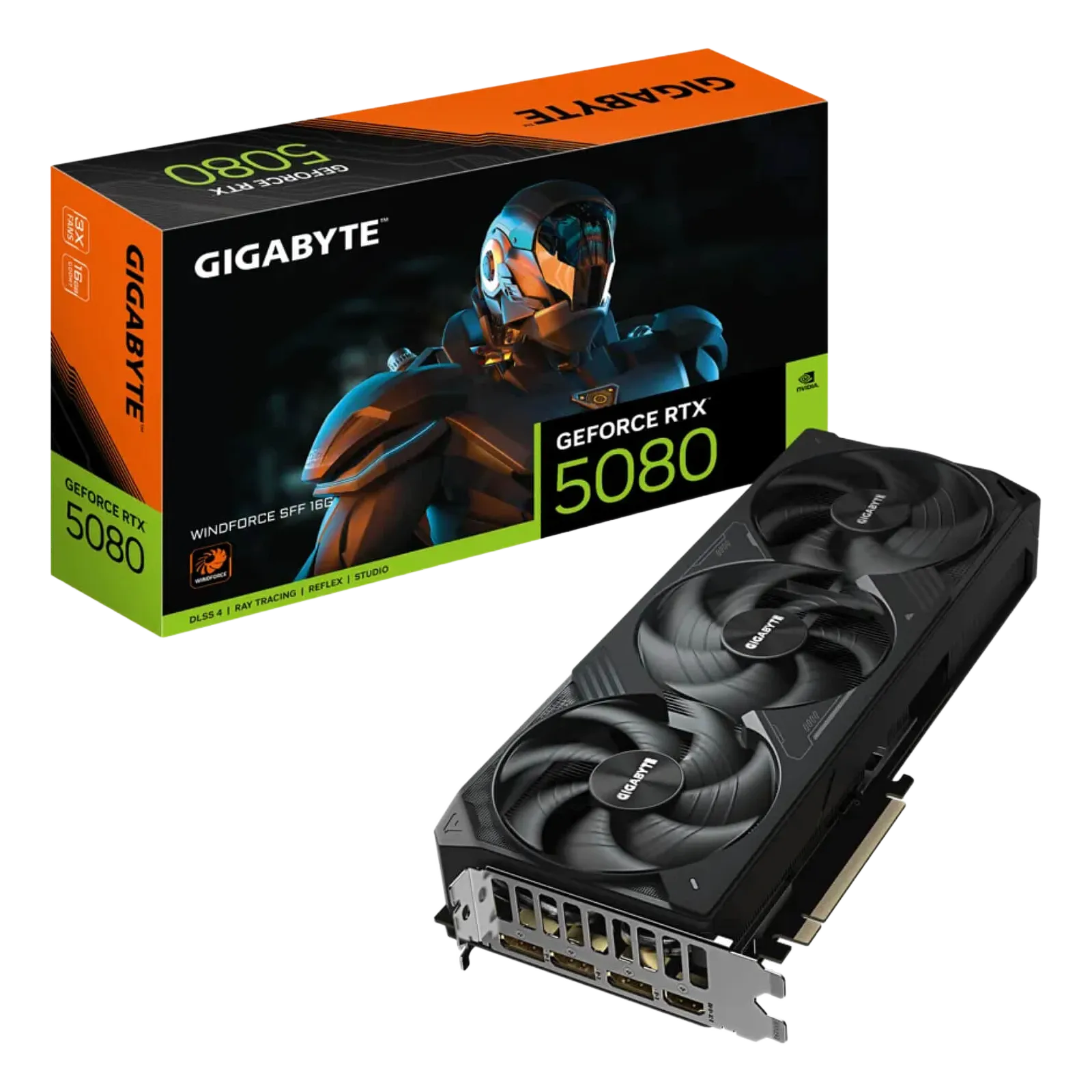 Gigabyte GeForce RTX 5080 WINDFORCE SFF 16G GV-N5080WF3-16GD