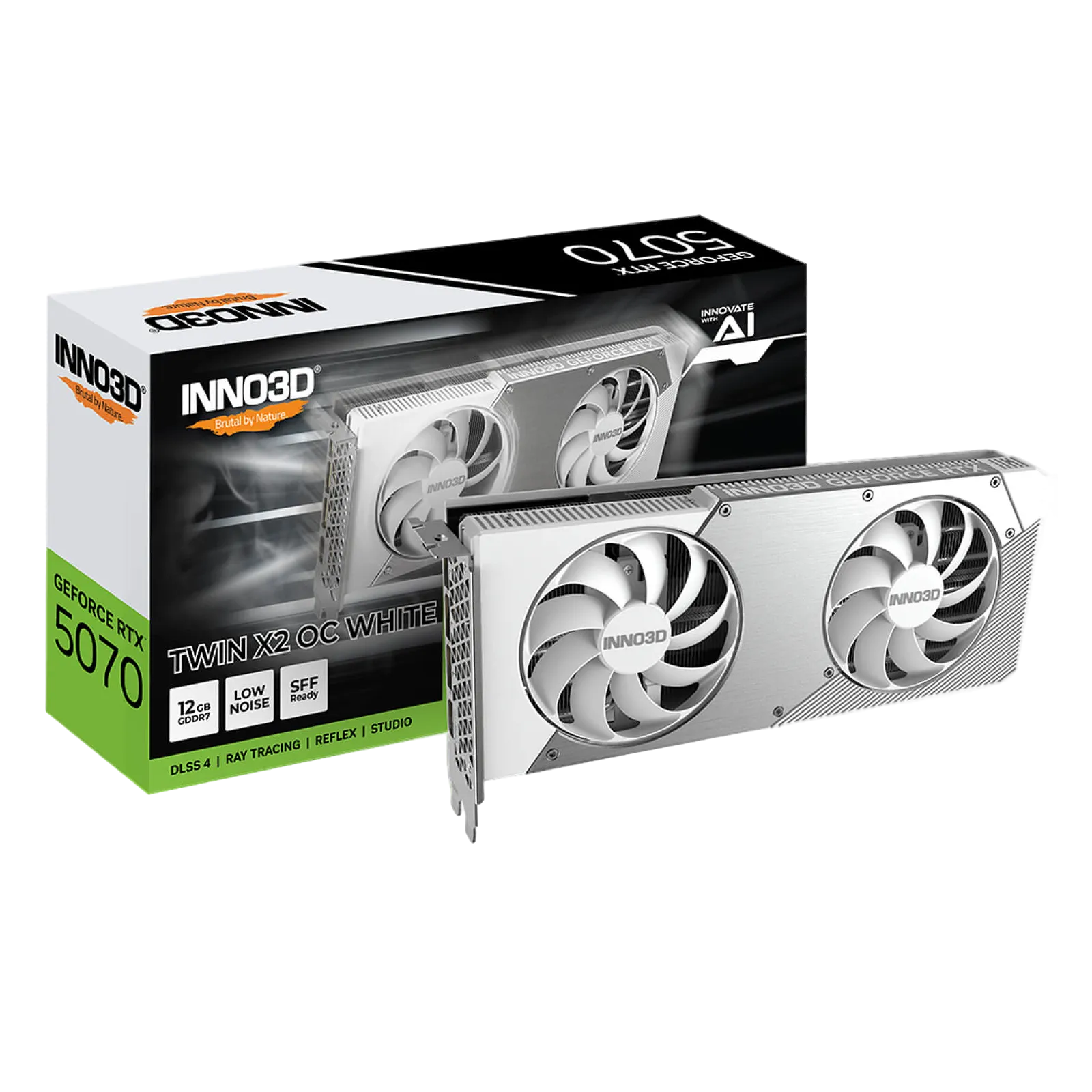 Inno3D GeForce RTX 5070 TWIN X2 OC WHITE 12GB