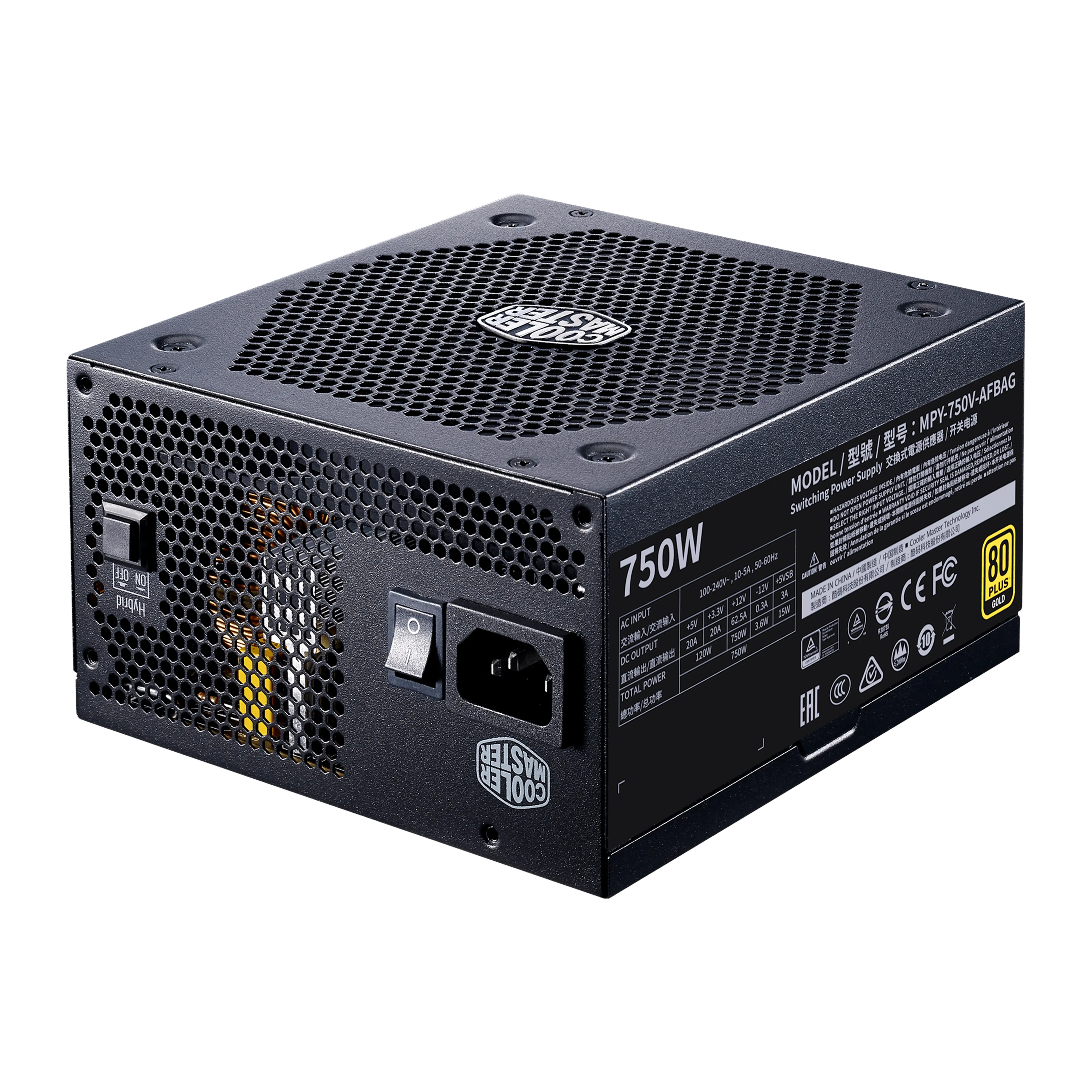 CoolerMaster 750W V750 GOLD - V2 FULL MODULAR