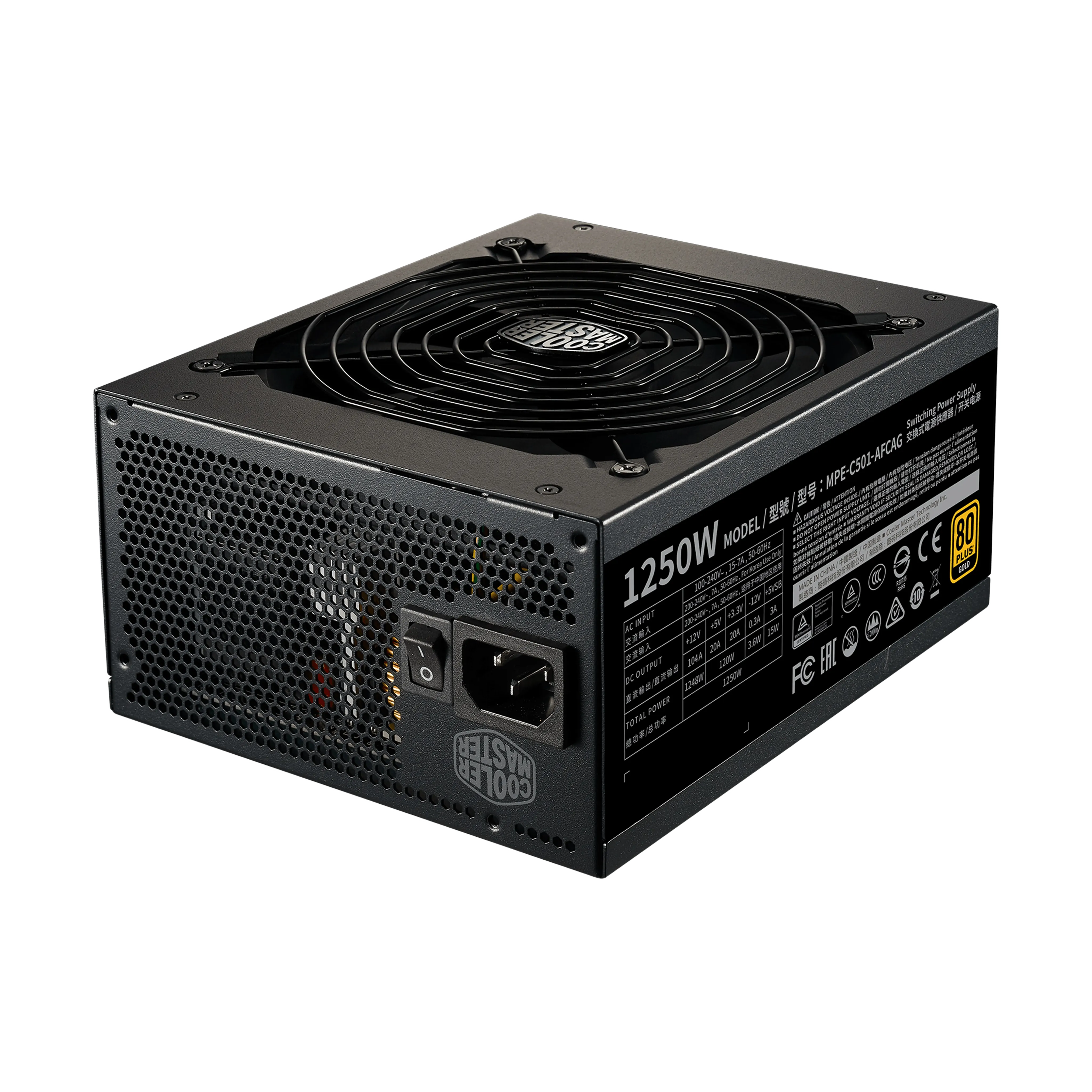 CoolerMaster 1250W MWE Gold Fully Modular