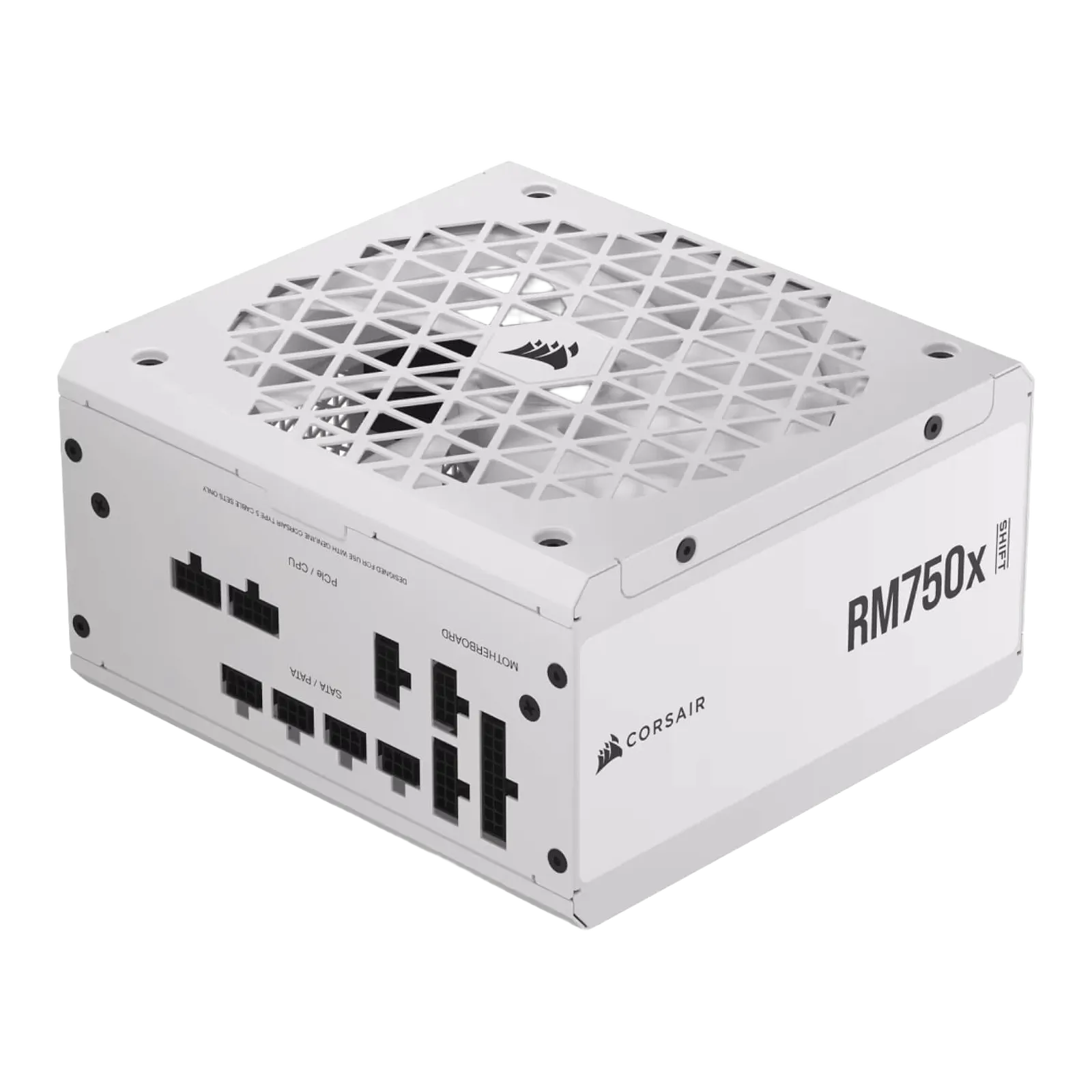 ספק כוח Corsair PSU 750W RM750x SHIFT 80+ Gold Fully Modular White