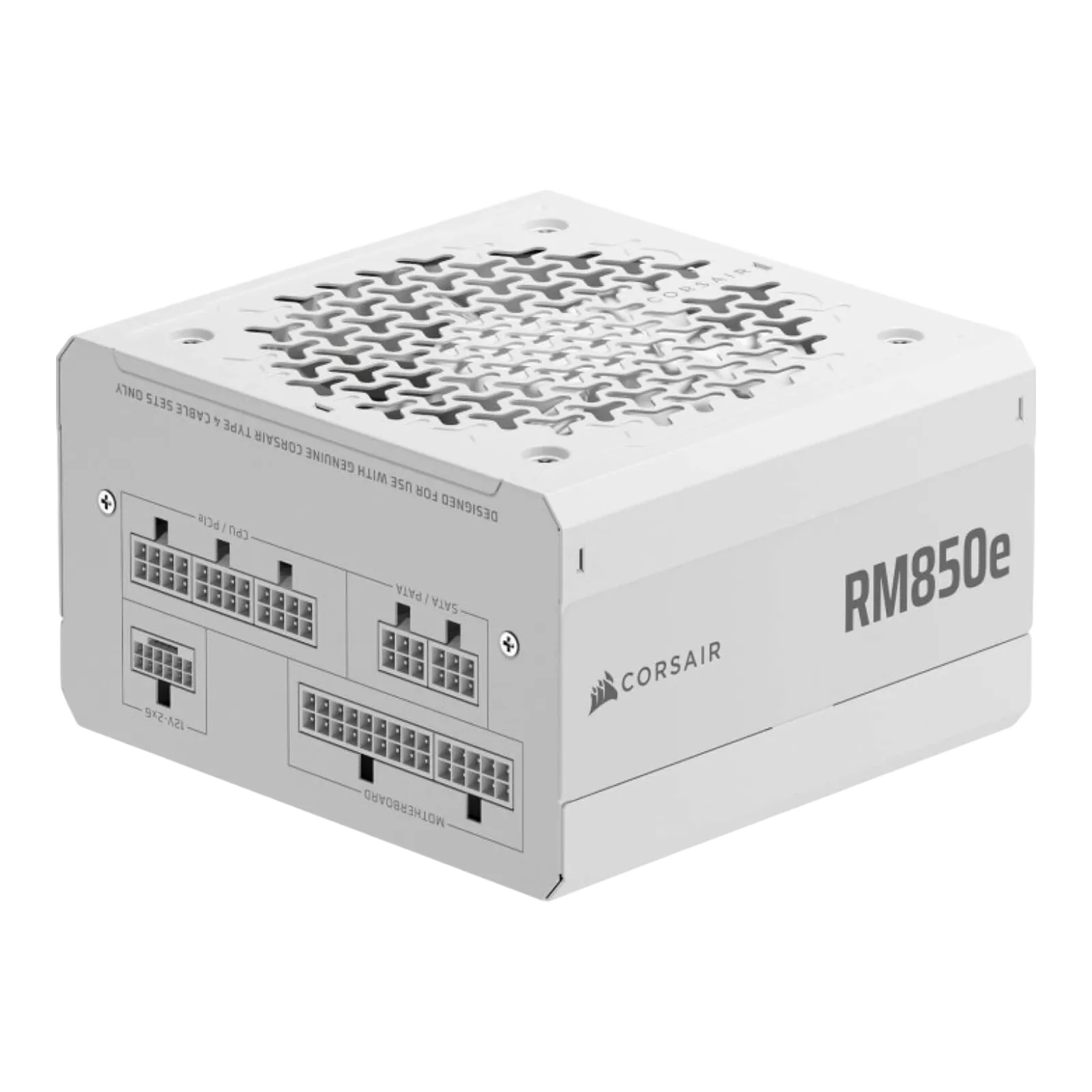 ספק כוח Corsair RM850e 850W ATX 3.1 Gold Fully Modular White