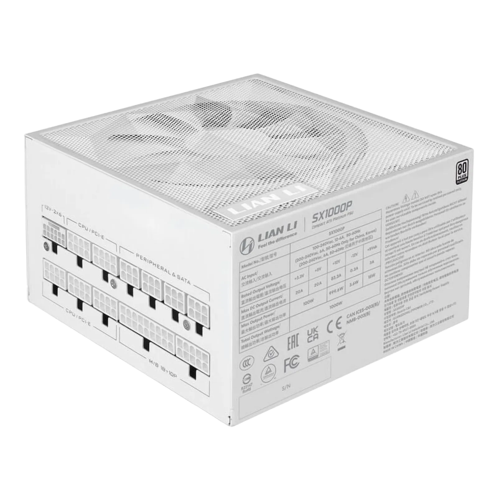 ספק כוח Lian-Li SX 1000W Platinum White