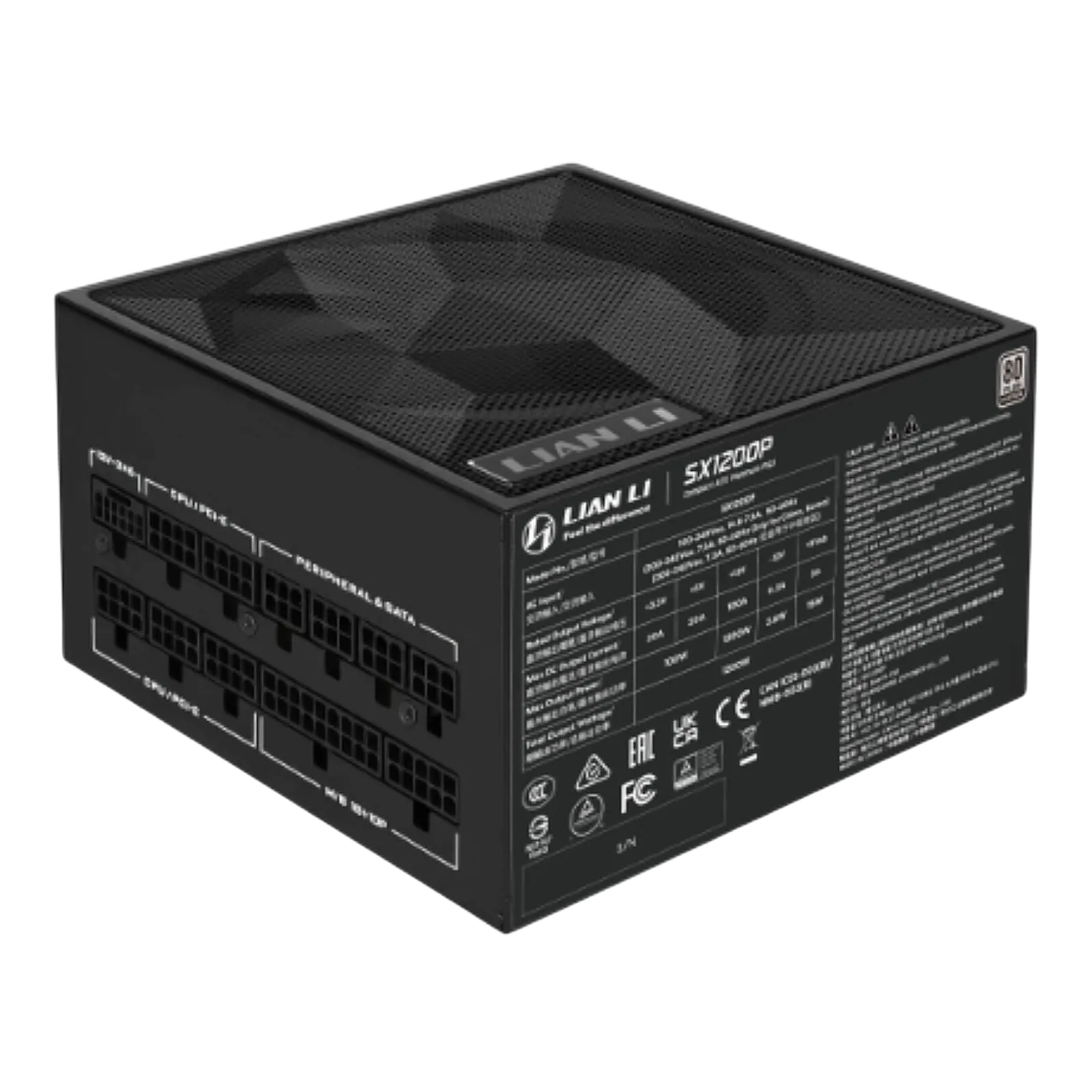 ספק כוח Lian-Li SX 1200W Platinum Black