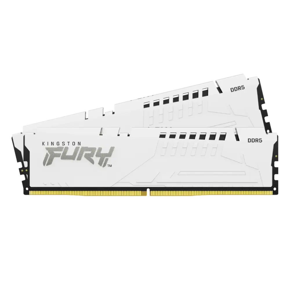 Kingston FURY Beast DDR5 32GB (2x16GB) 6000 CL30 White EXPO/XMP 3.0