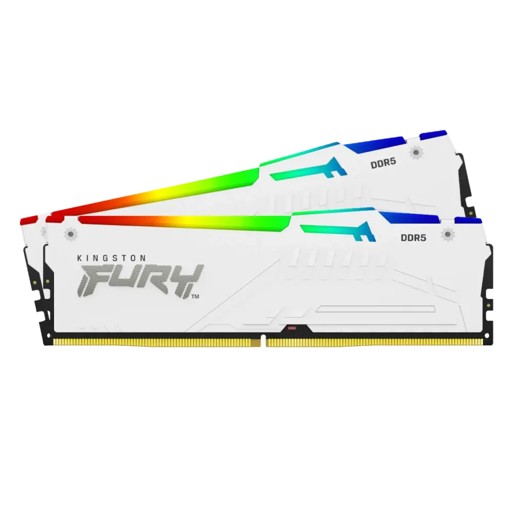 Kingston FURY Beast RGB DDR5 32GB (2x16GB) 6000 CL30 White EXPO/XMP 3.0