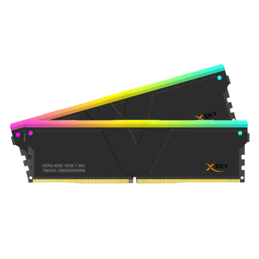 v-color Manta XSky RGB DDR5 32GB (2x16GB) 6400 CL32 Black EXPO