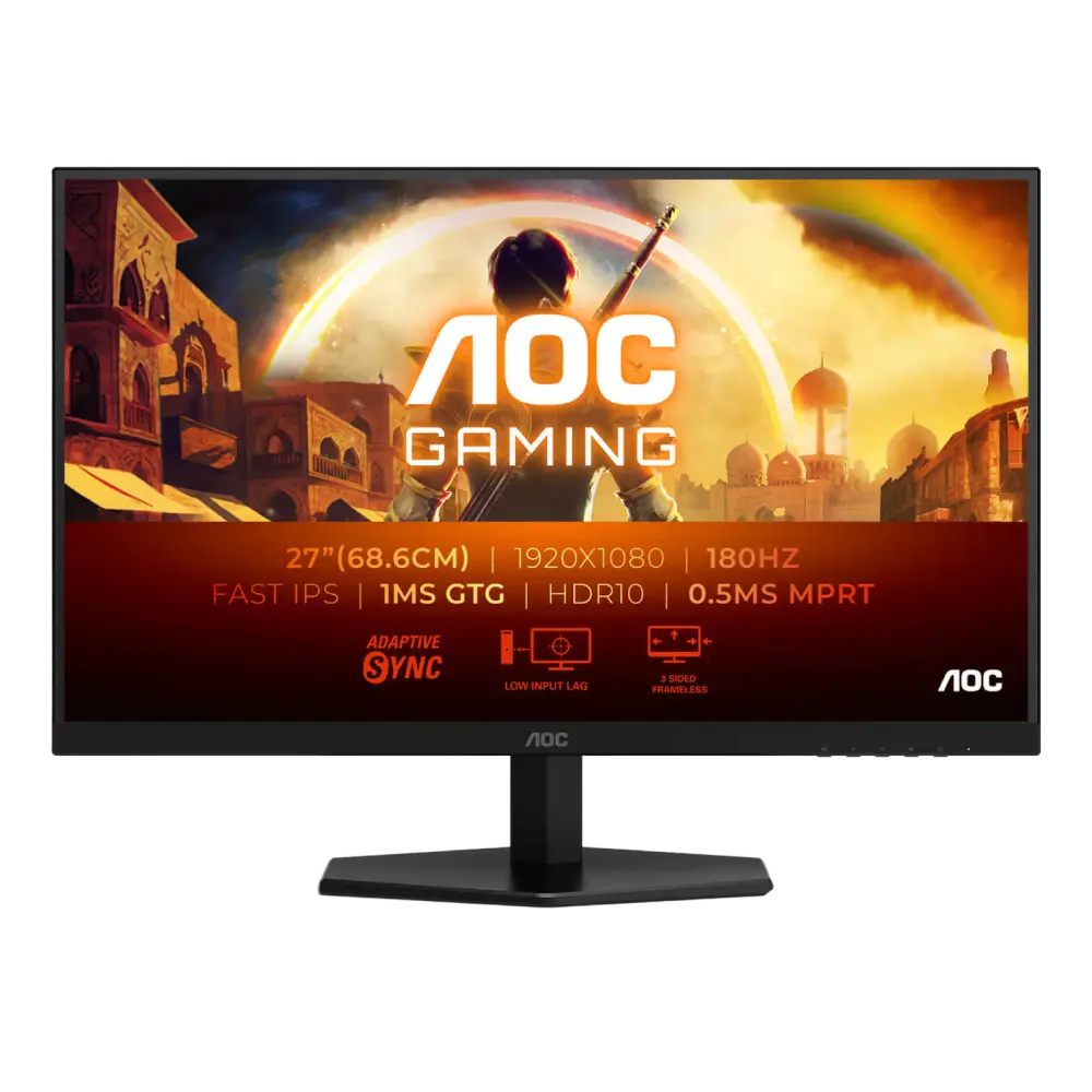 מסך מחשב לגיימינג AOC 27" Fast IPS FHD 180Hz 0.5ms