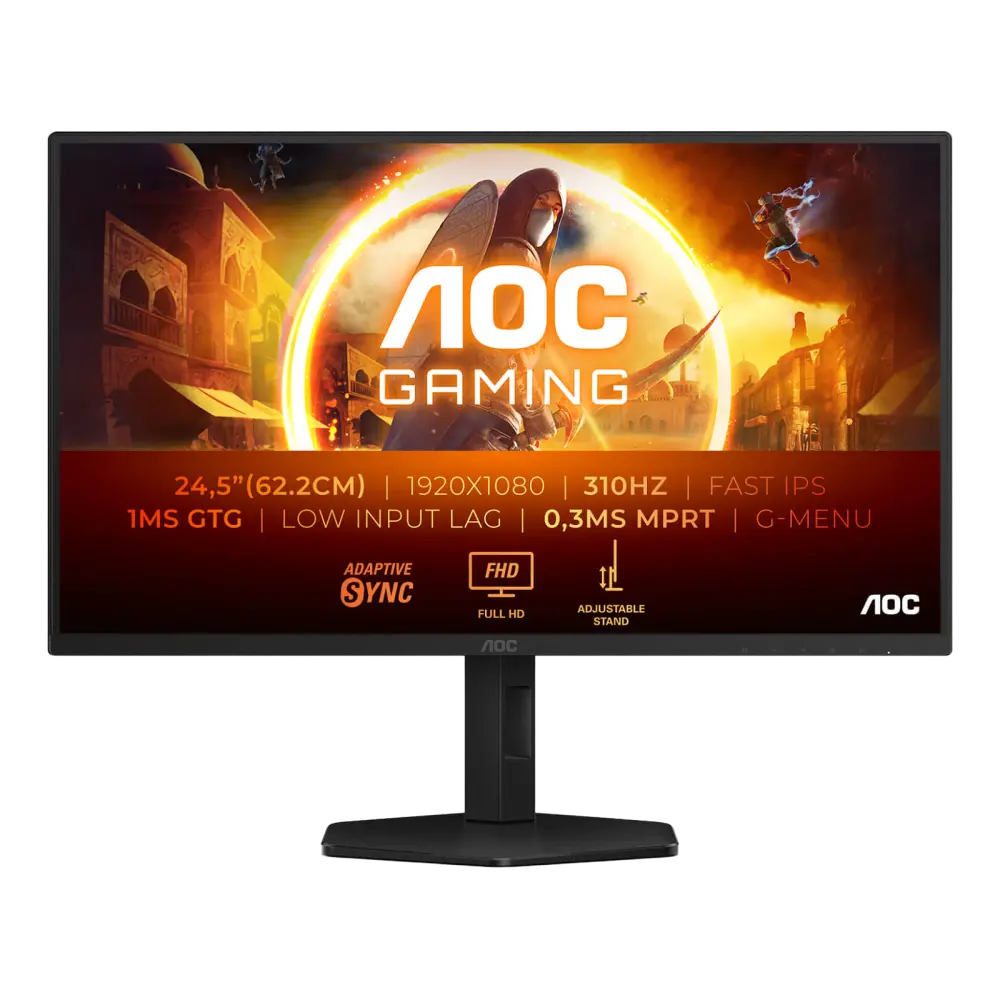 מסך מחשב לגיימינג AOC 24.5" IPS FHD 310Hz 0.3ms