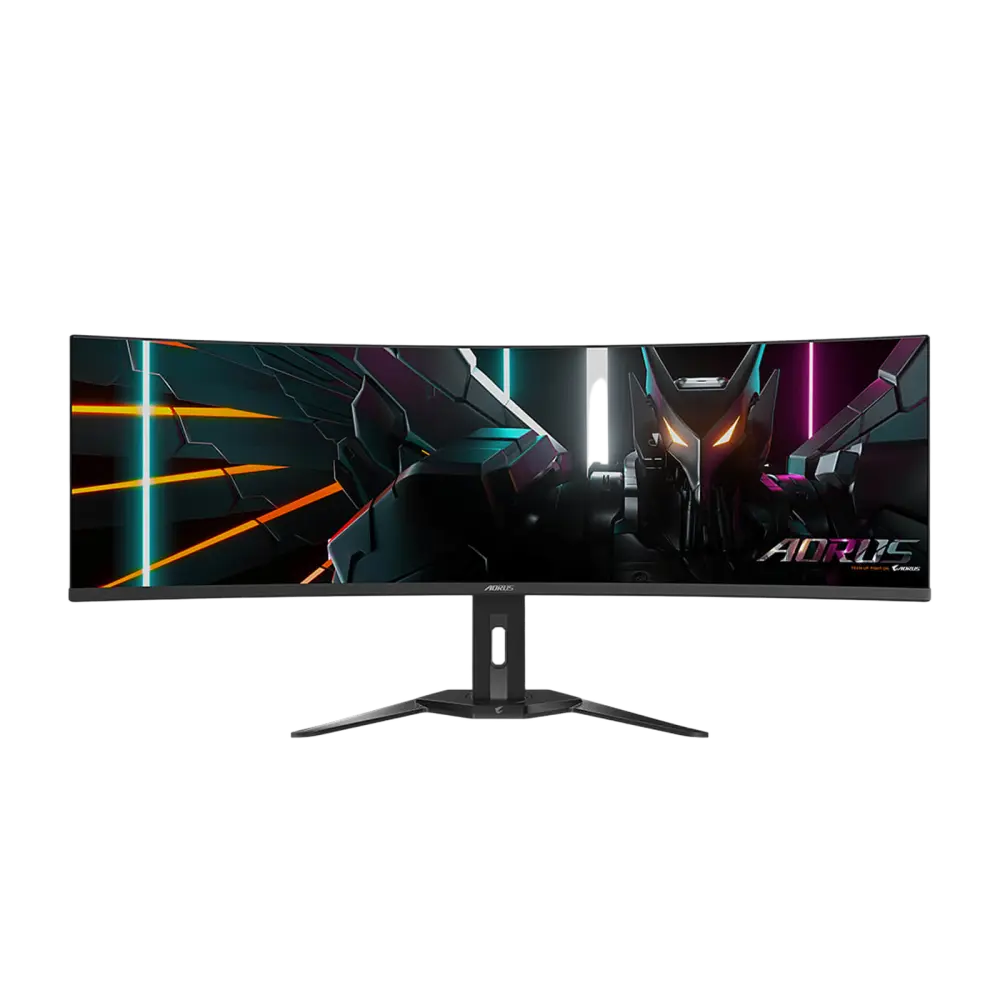 מסך מחשב קעור לגיימינג Gigabyte 49" AORUS OLED DQHD 144Hz 0.03ms 1800R