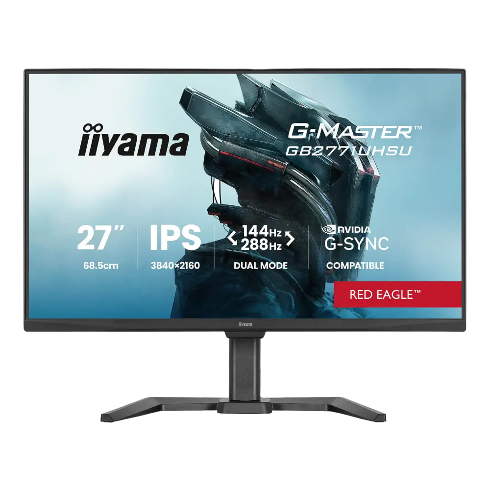 מסך מחשב לגיימינג IIYAMA 27" G-Master IPS 4K UHD | 144Hz FHD 288Hz 0.8ms