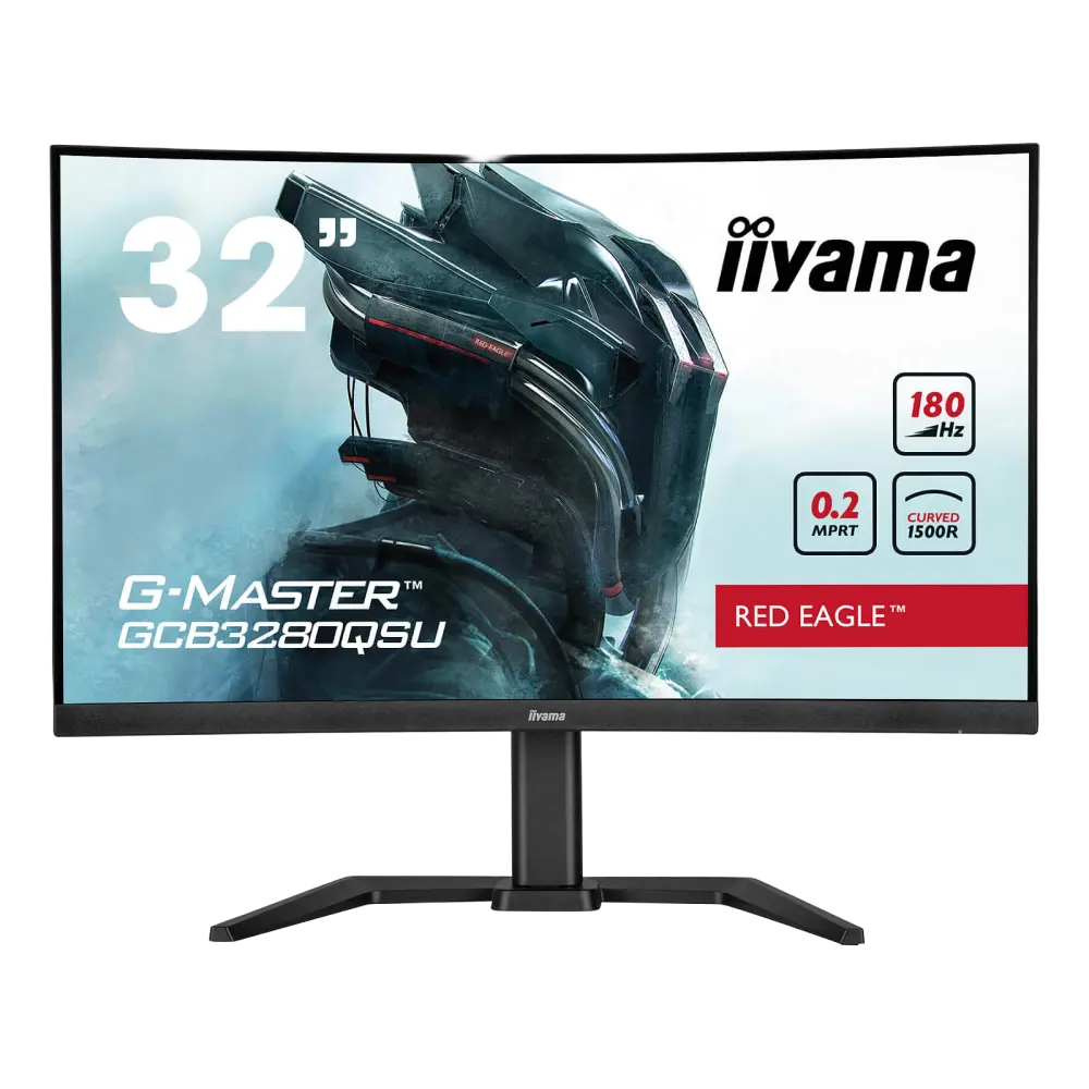 מסך מחשב קעור לגיימינג IIYAMA 31.5" G-Master VA WQHD 180Hz 0.2ms 1500R