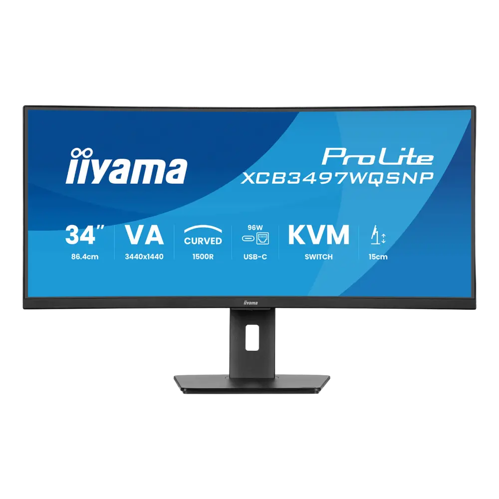 מסך מחשב קעור IIYAMA 34" ProLite VA UWQHD 120Hz 0.4ms 1500R