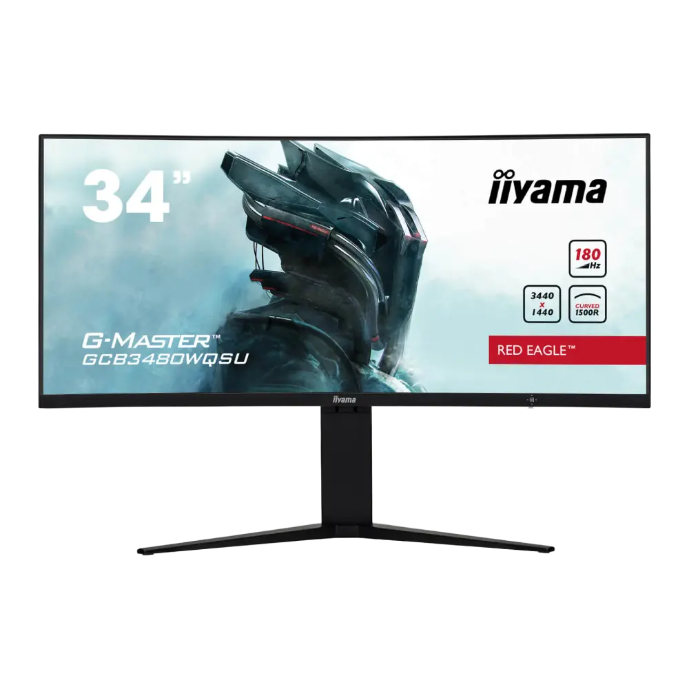 מסך מחשב קעור לגיימינג IIYAMA 34" G-Master VA UWQHD 180Hz 0.4ms 1500R