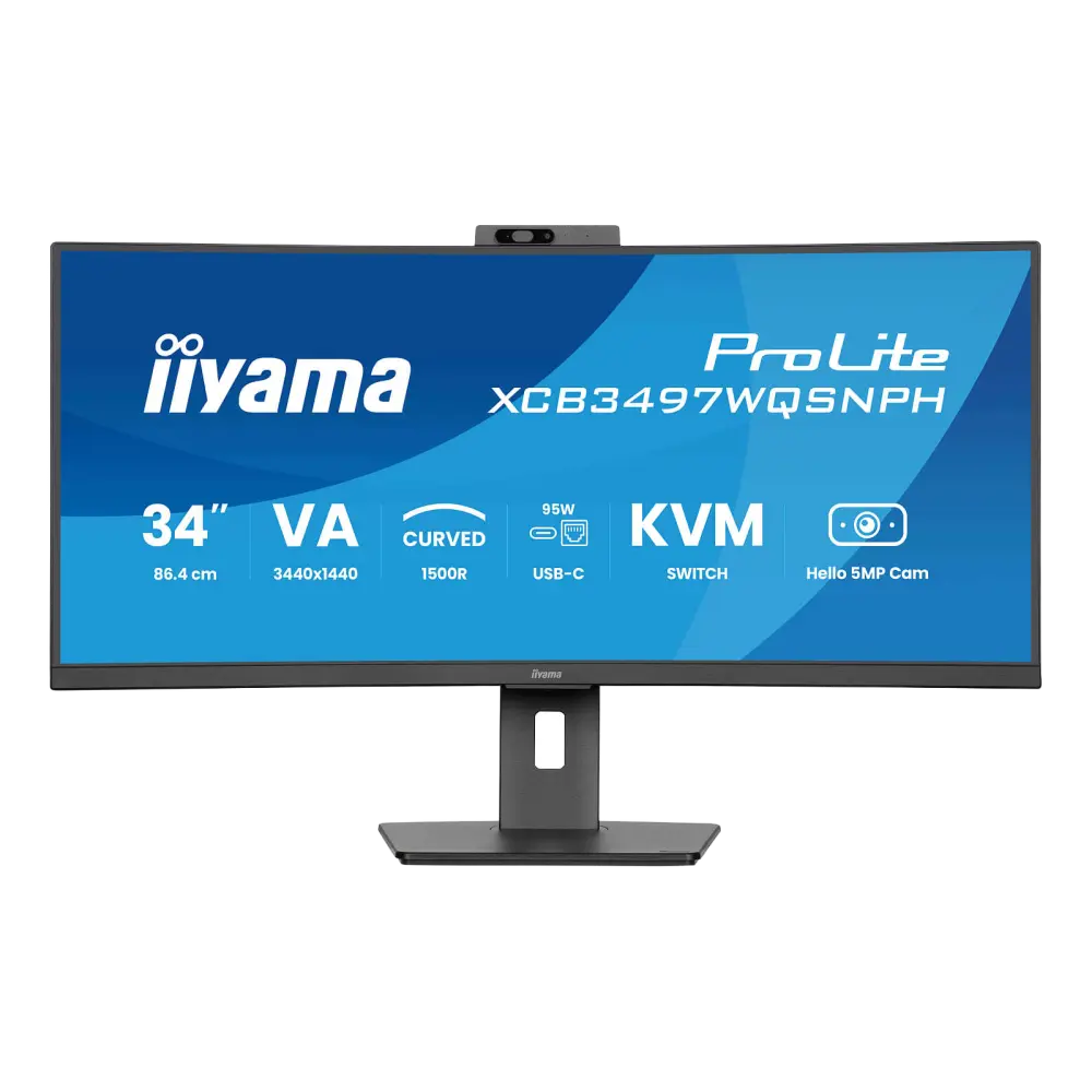 מסך מחשב קעור IIYAMA 34" ProLite VA UWQHD 120Hz 0.4ms 1500R