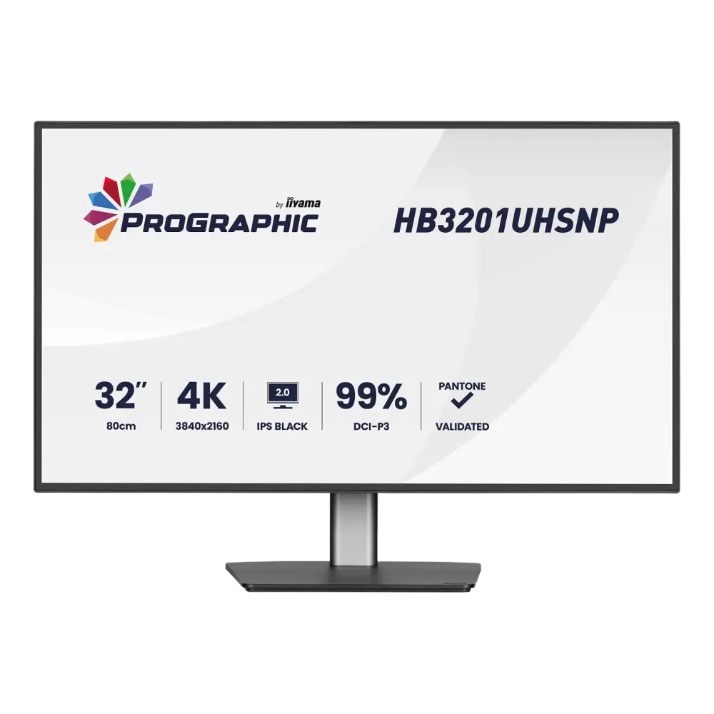 מסך מחשב מקצועי IIYAMA ProGraphic 32" 4K UHD 60Hz 4ms