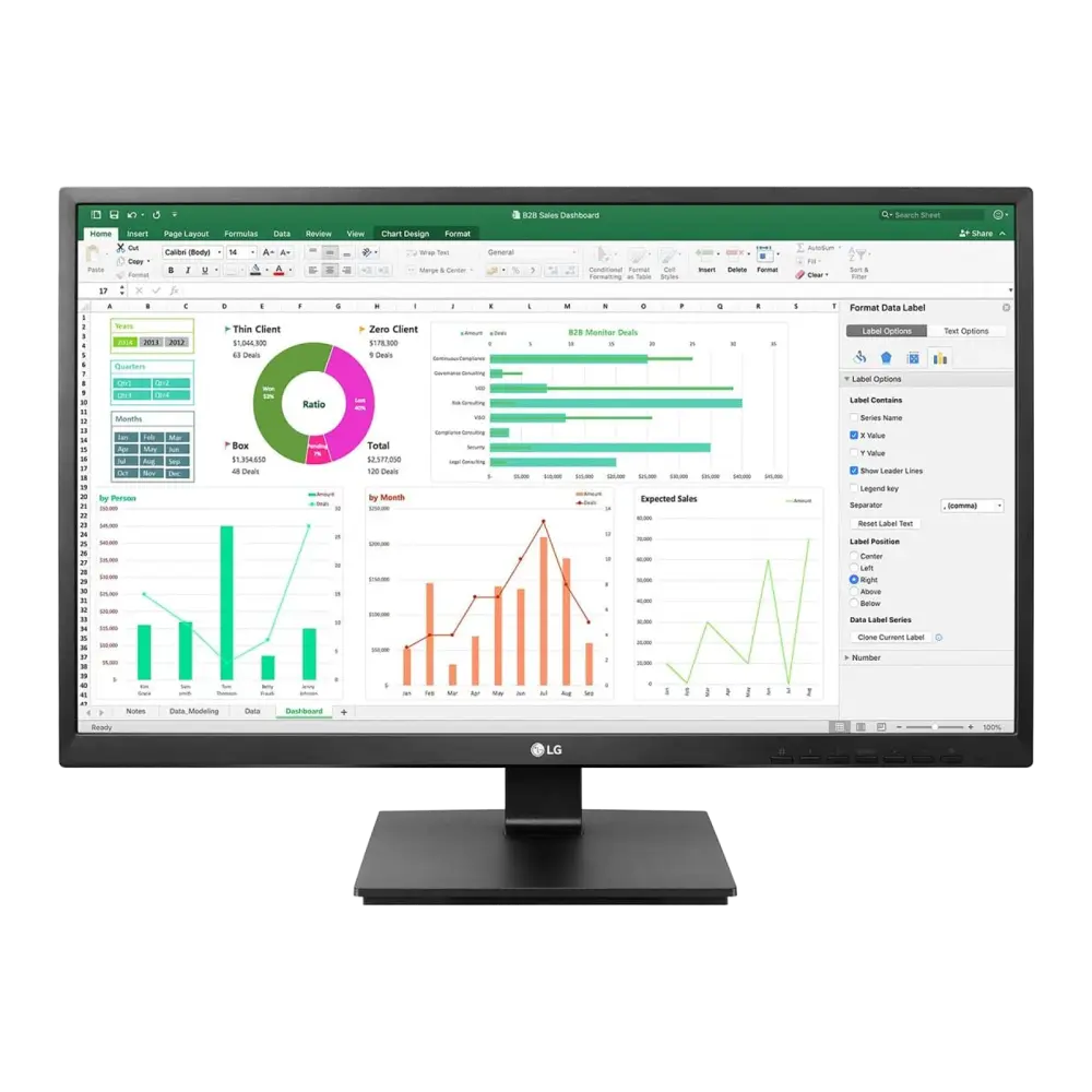 מסך מחשב LG 27" IPS FHD 75Hz 5ms