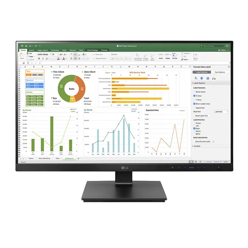 מסך מחשב LG 27" IPS FHD 75Hz 5ms