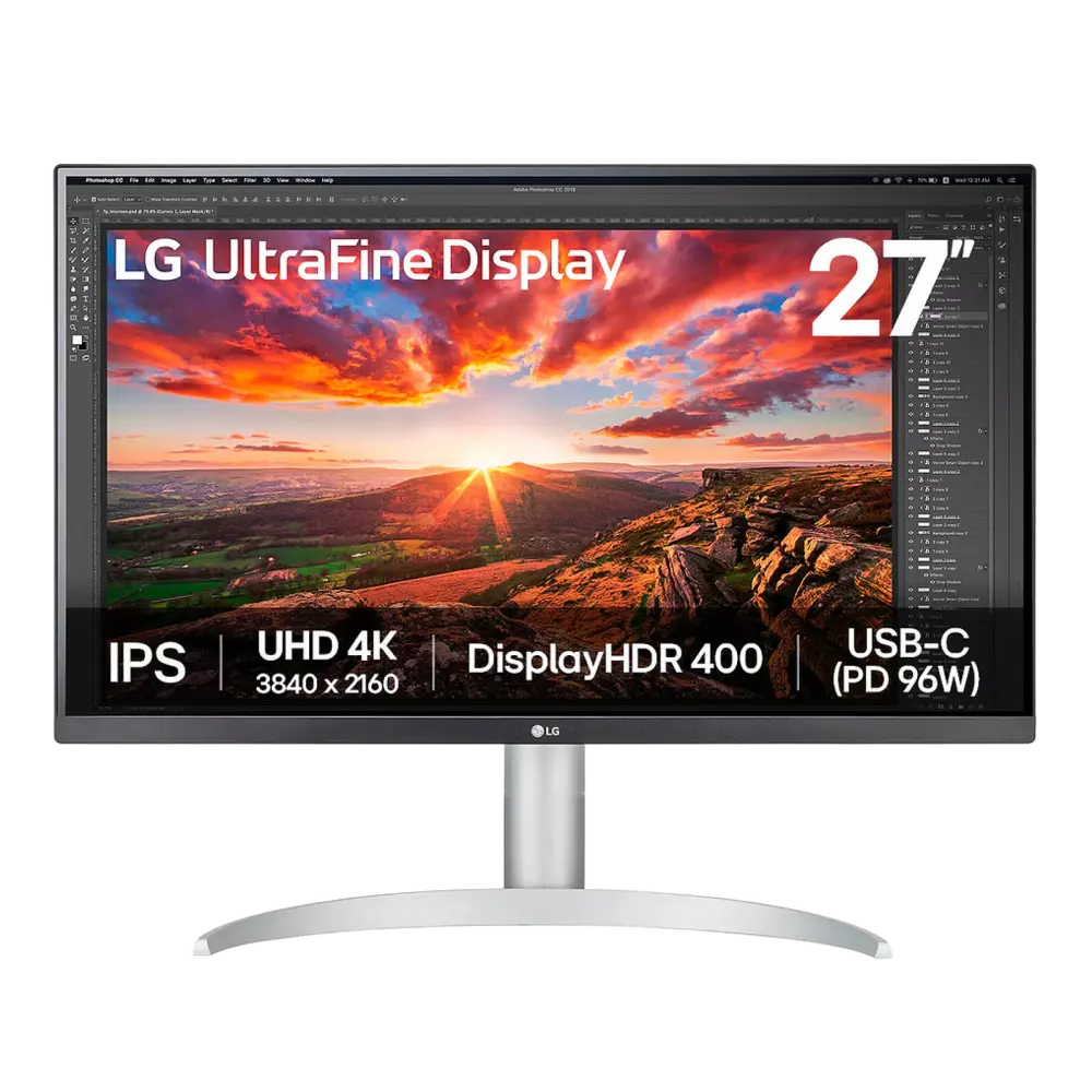 מסך מחשב LG 27" UltraFine IPS 4K UHD 60Hz 5ms