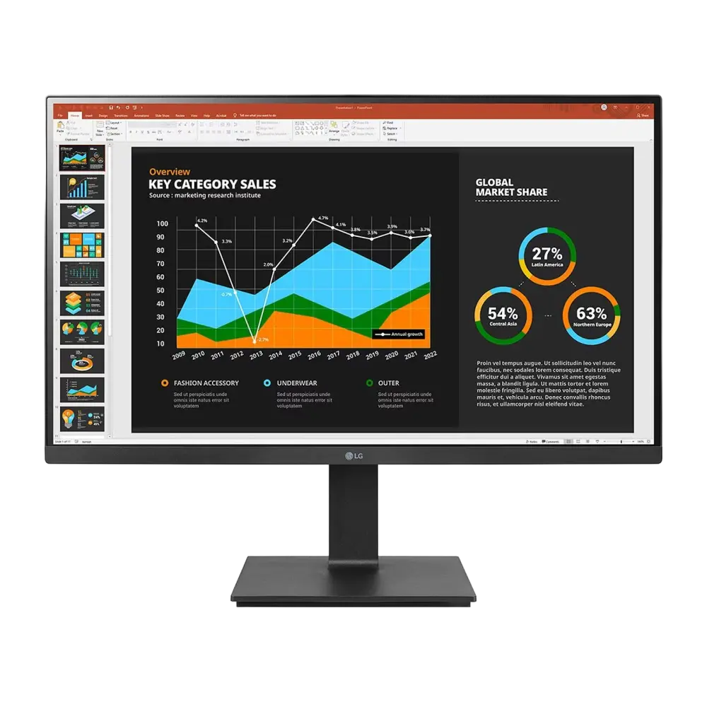 מסך מחשב LG 27" IPS QHD 75Hz 5ms