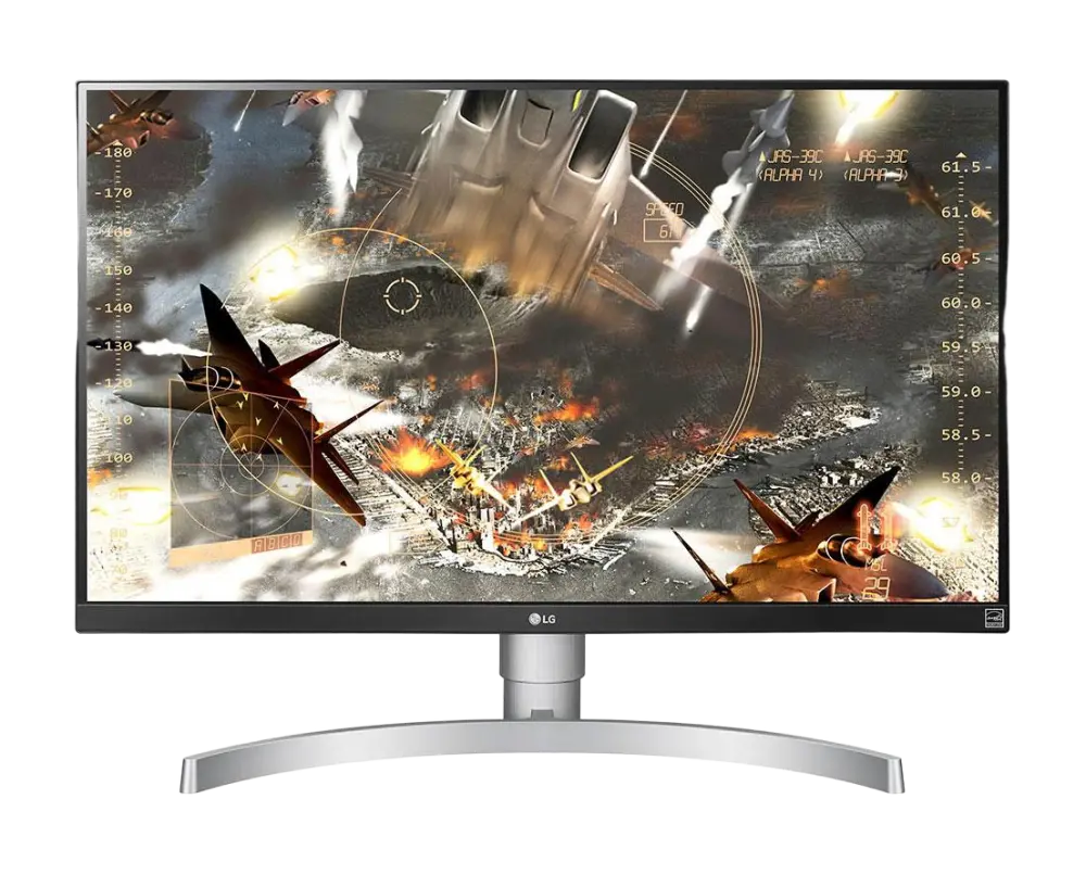 מסך עם פיקסל שרוף LG 27" LED 27UL650-W IPS 4K UHD HDR White