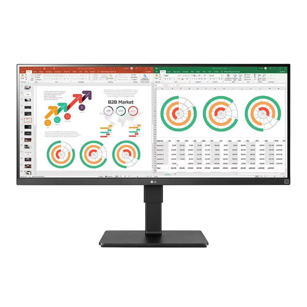 מסך מחשב LG 34" UltraWide IPS 2K QHD 60Hz 5ms