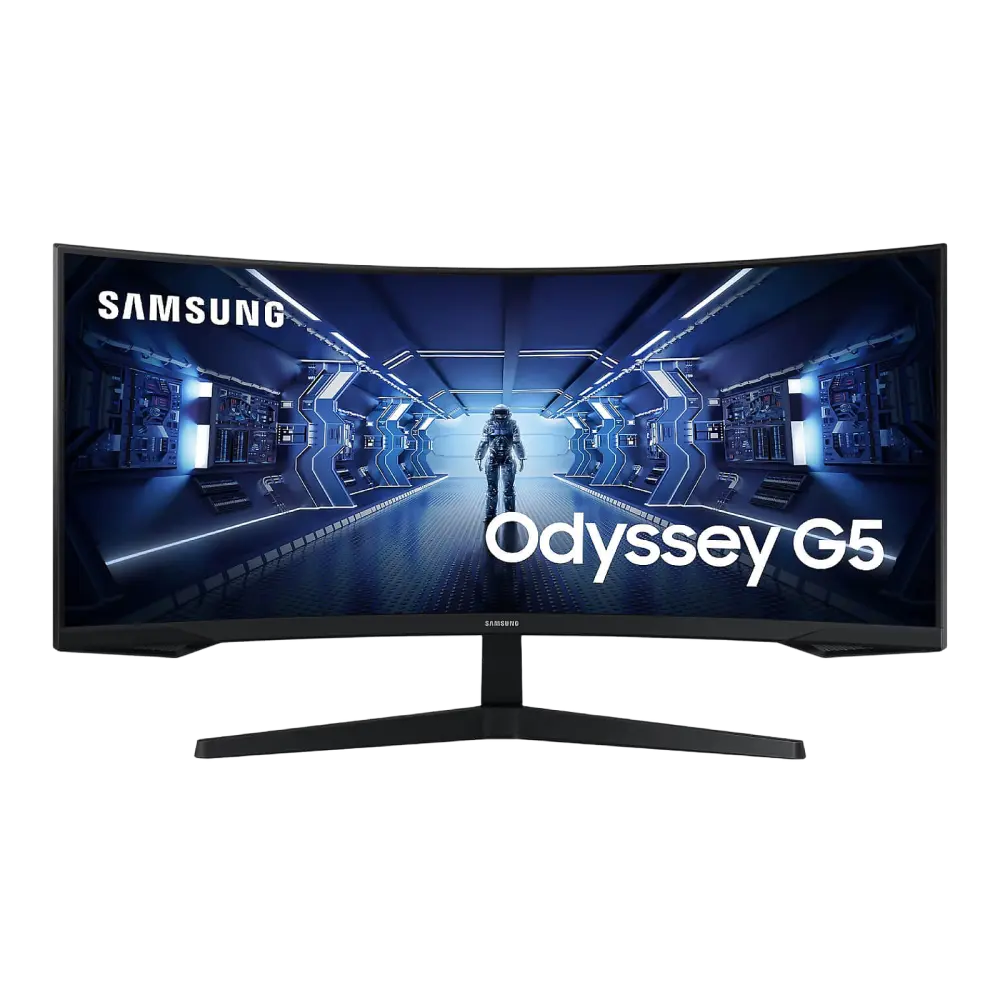 מסך מחשב קעור לגיימינג Samsung 34" Odyssey G5 VA UWQHD 165Hz 1ms 1000R