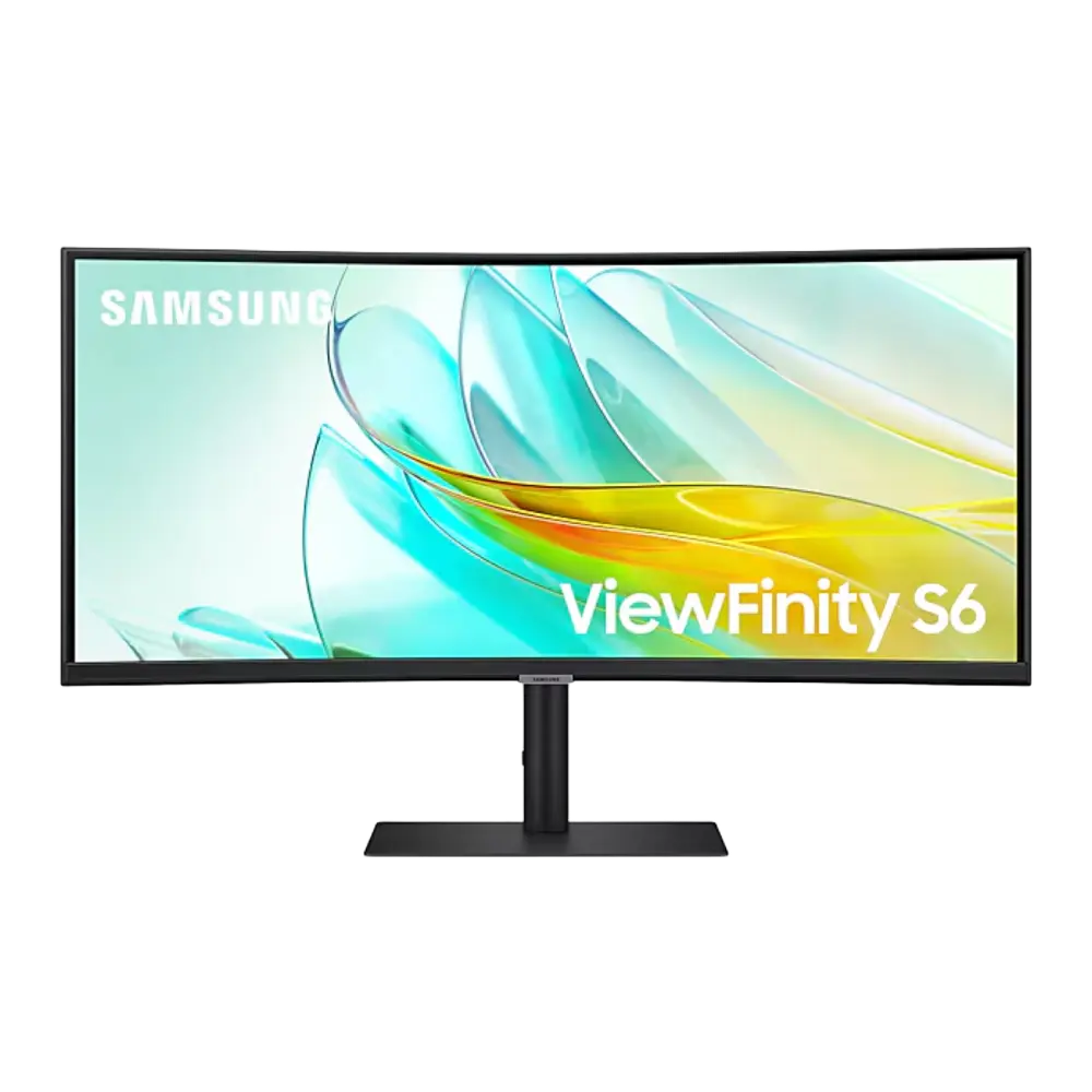 מסך מחשב קעור Samsung 34" ViewFinity S6 VA UWQHD 100Hz 5ms 1000R