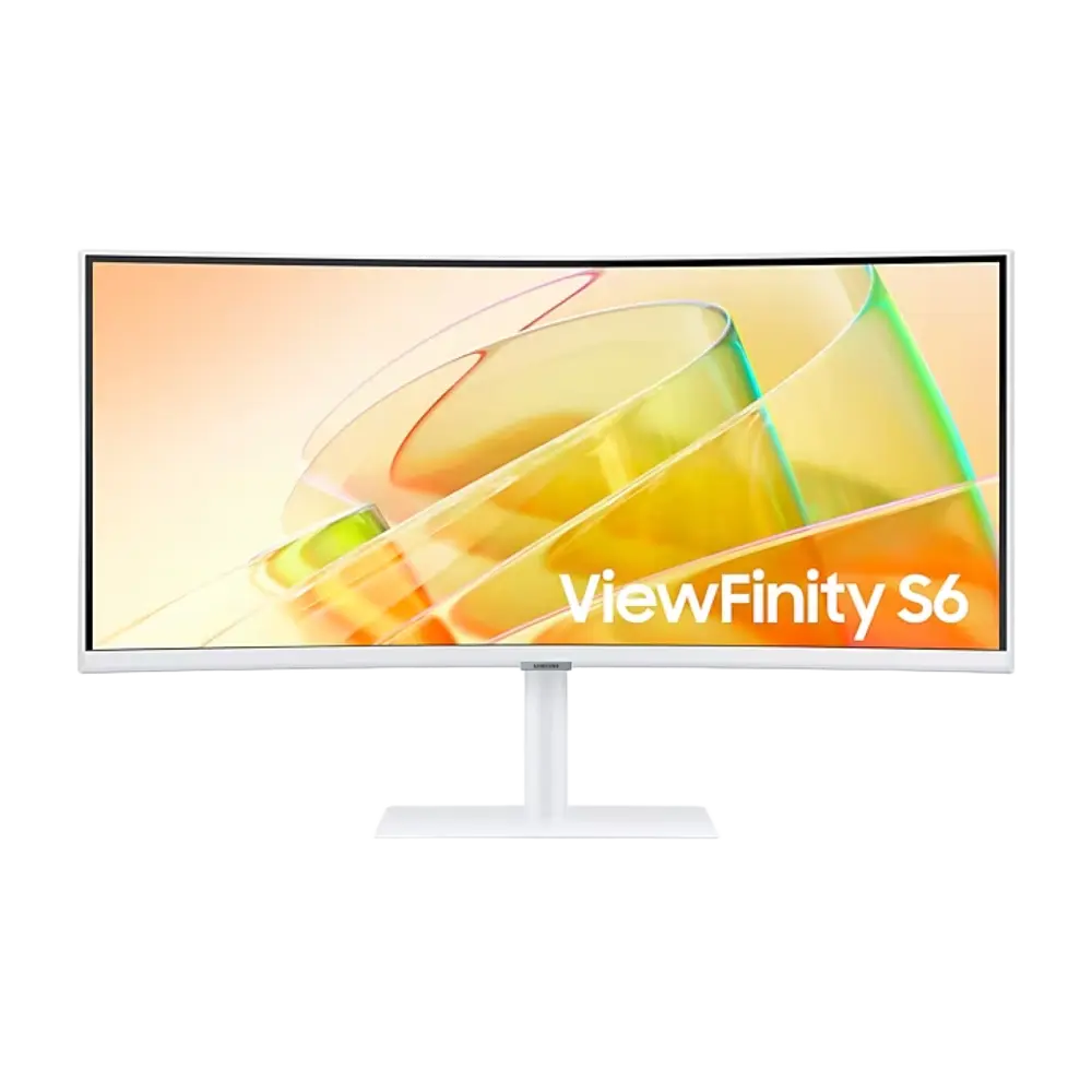 מסך מחשב קעור Samsung 34" ViewFinity S6 VA UWQHD 100Hz 5ms 1000R