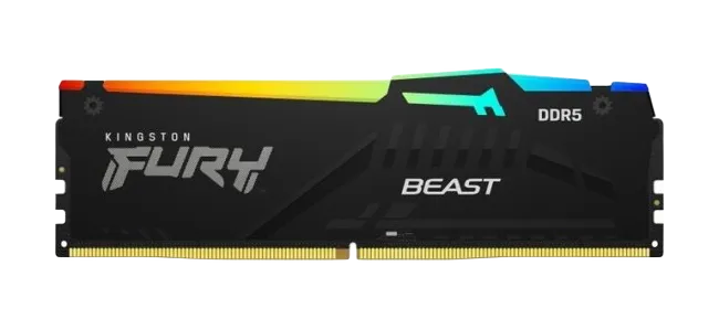 זכרון למחשב Kingston FURY BEAST RGB 32GB DDR5 5200MT/s CL40